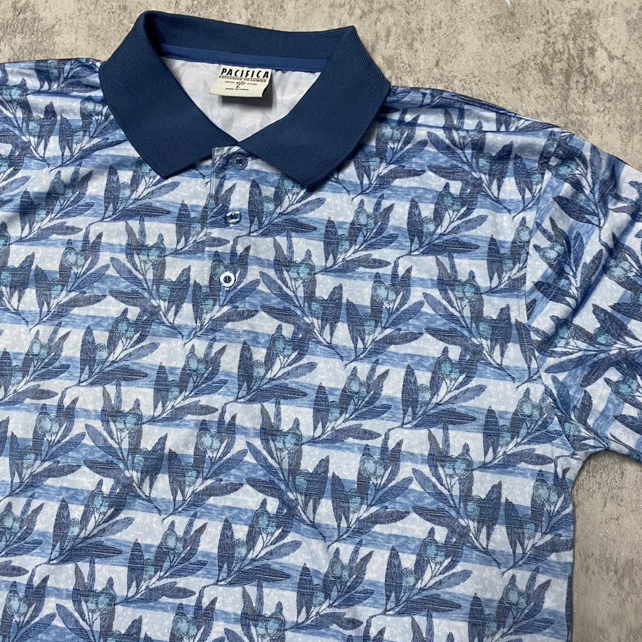 Other Blue and white striped short sleeve polo shirt Size US L / EU 52-54 / 3 - 2 Thumbnail