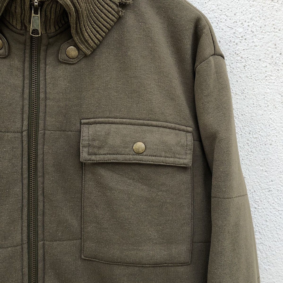 Vintage Vintage Woolrich Distressed Warm Cotton Zipper Jacket Size US XL / EU 56 / 4 - 4 Thumbnail