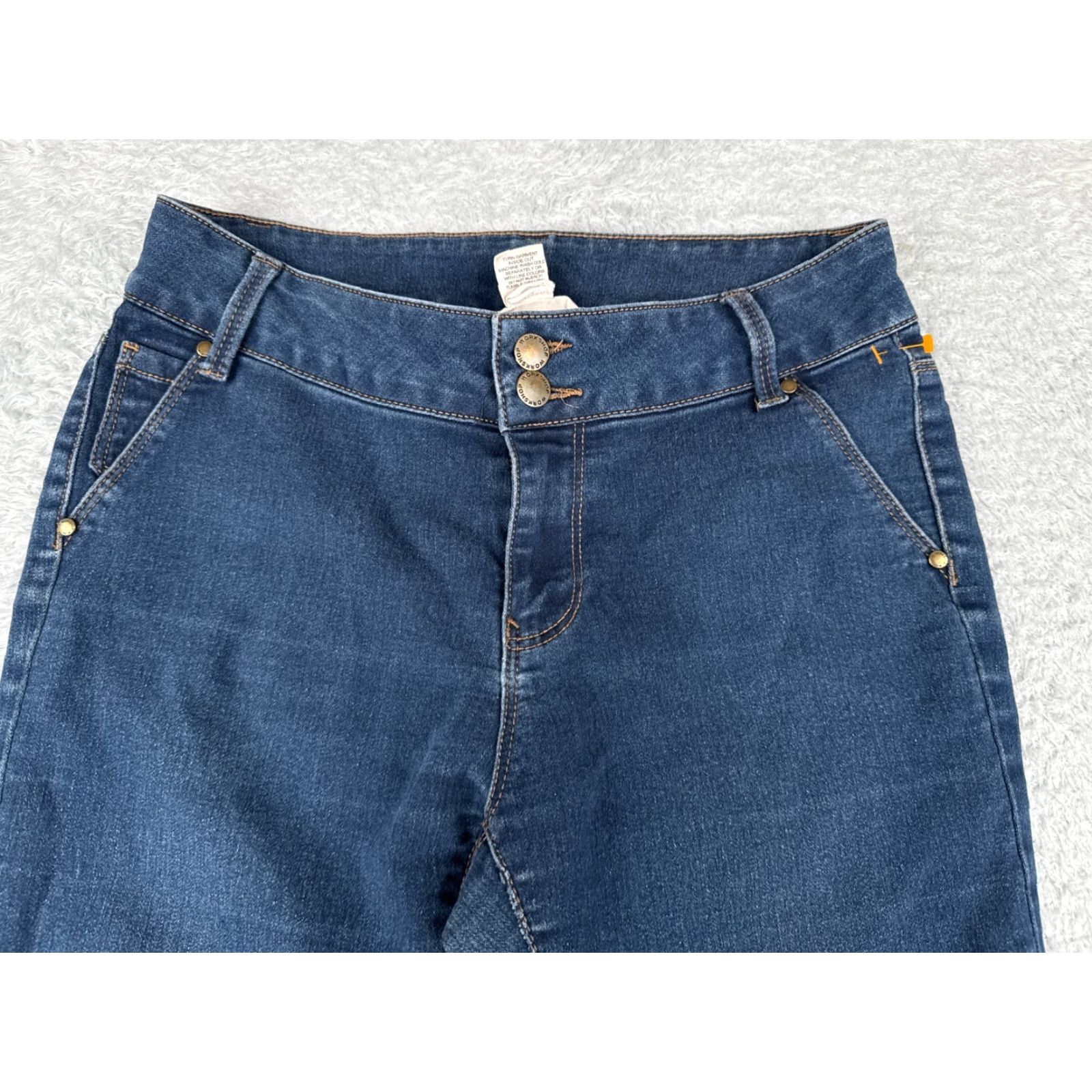 Vintage Workshop Jeans Women Jeans Skinny Mid Blue 28x26 4 Regular Denim Cotton Blend 5-Pocket Design Button Pockets Mens? Women. Size 27" / US 4 / IT 40 - 4 Thumbnail