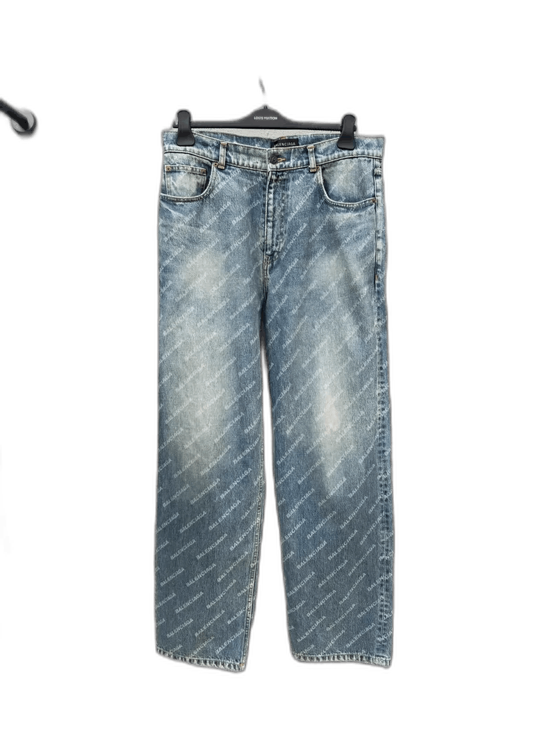 Balenciaga Balenciaga Printed Denim Pants Size M-2506 Size 26" / US 2 / IT 38 - 1 Thumbnail