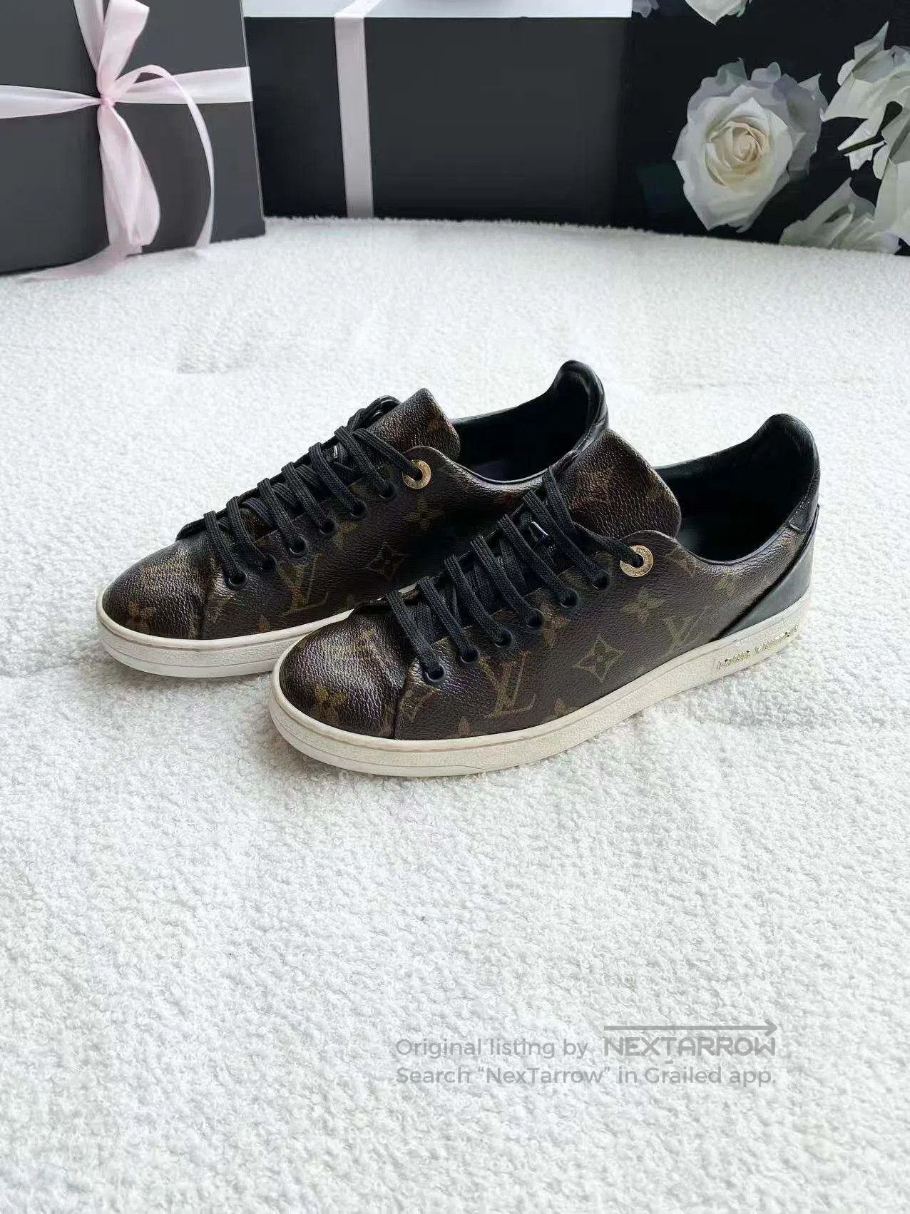 Louis Vuitton Louis Vuitton Full print of old flower shoes| Size US 6 / IT 36 - 1 Thumbnail