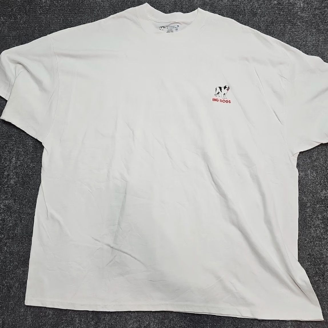 Big Dogs VINTAGE Big Dogs T-Shirt Men 4XL White Double Sided 2002 Print Working Out Thing Shirt Size US XXL / EU 58 / 5 - 5 Thumbnail
