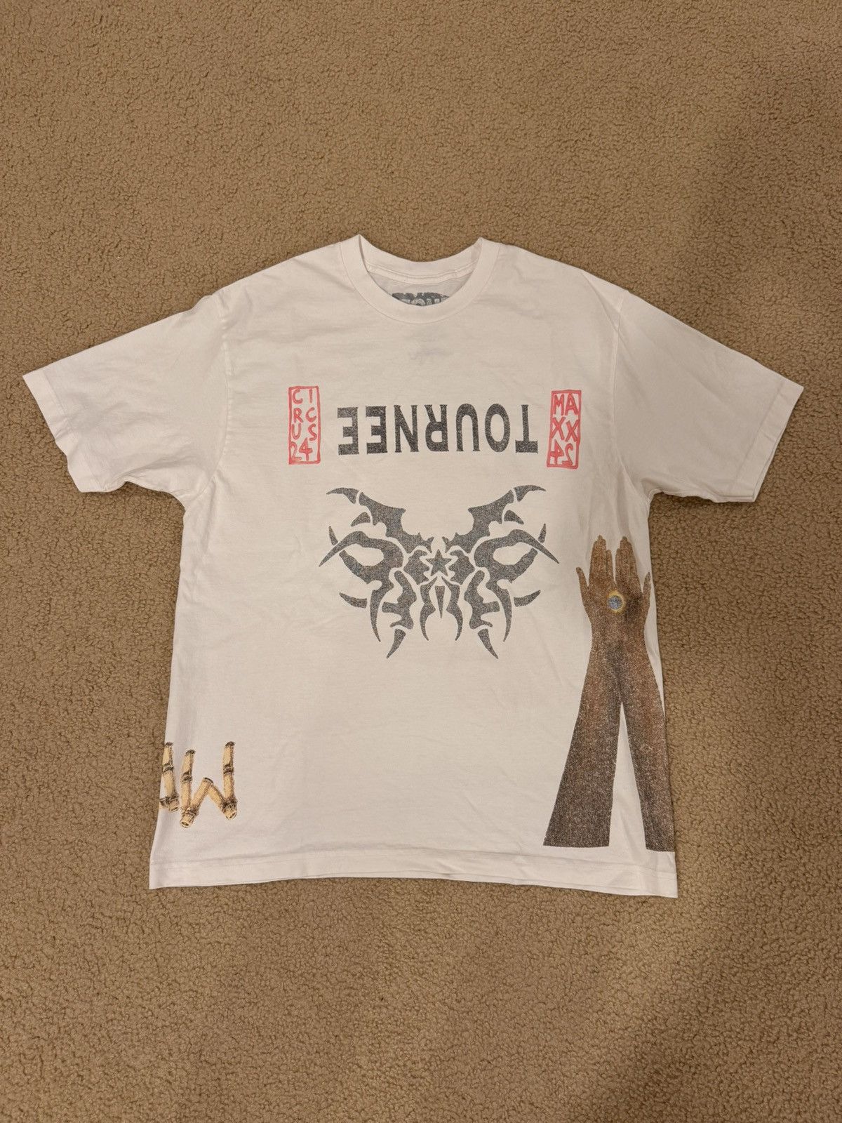 Travis Scott TRAVIS SCOTT TOURNEE TEE Size US L / EU 52-54 / 3 - 1 Thumbnail