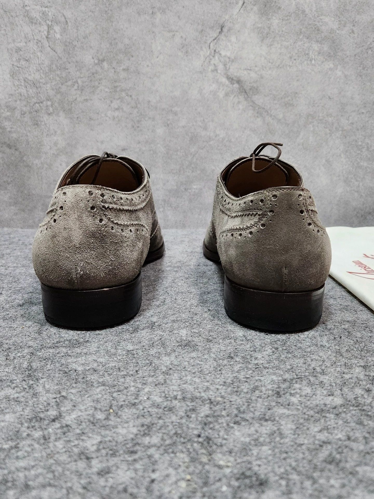 Christian Louboutin Christian Louboutin grey calfskin suedecasual with red sole Size US 9.5 / EU 42-43 - 4 Thumbnail
