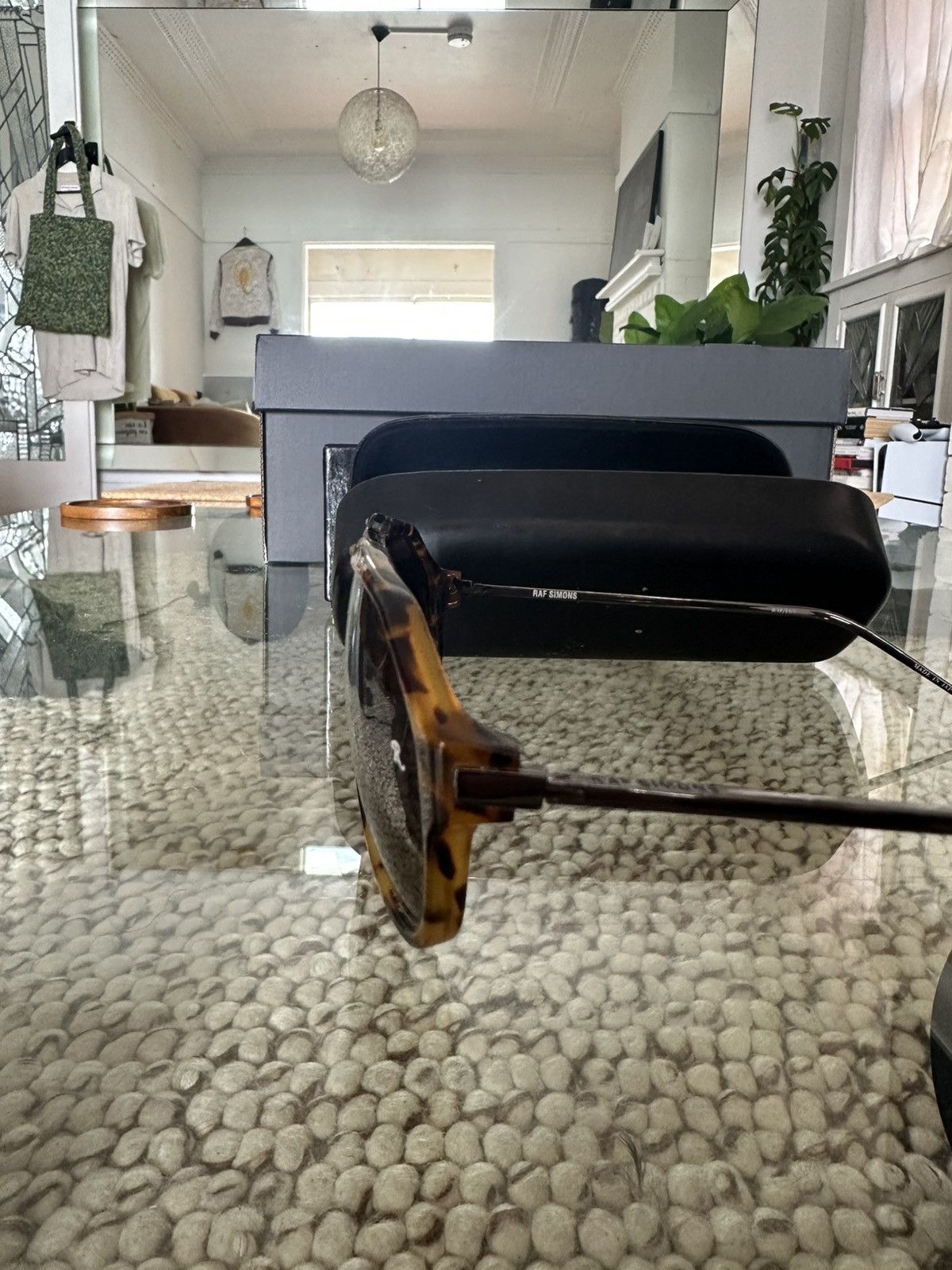 Linda Farrow × Raf Simons RAF SIMONS x Linda Farrow SS2009 Tortoise Aviator Sunglasses Size ONE SIZE - 3 Thumbnail