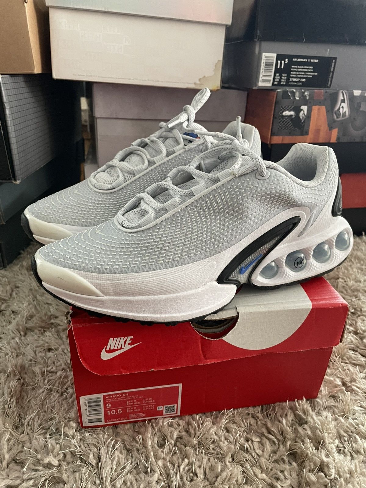 Nike Nike Air Max DN ‘Pure Platinum Hyper Royal’ Size US 9 / EU 42 - 1 Thumbnail