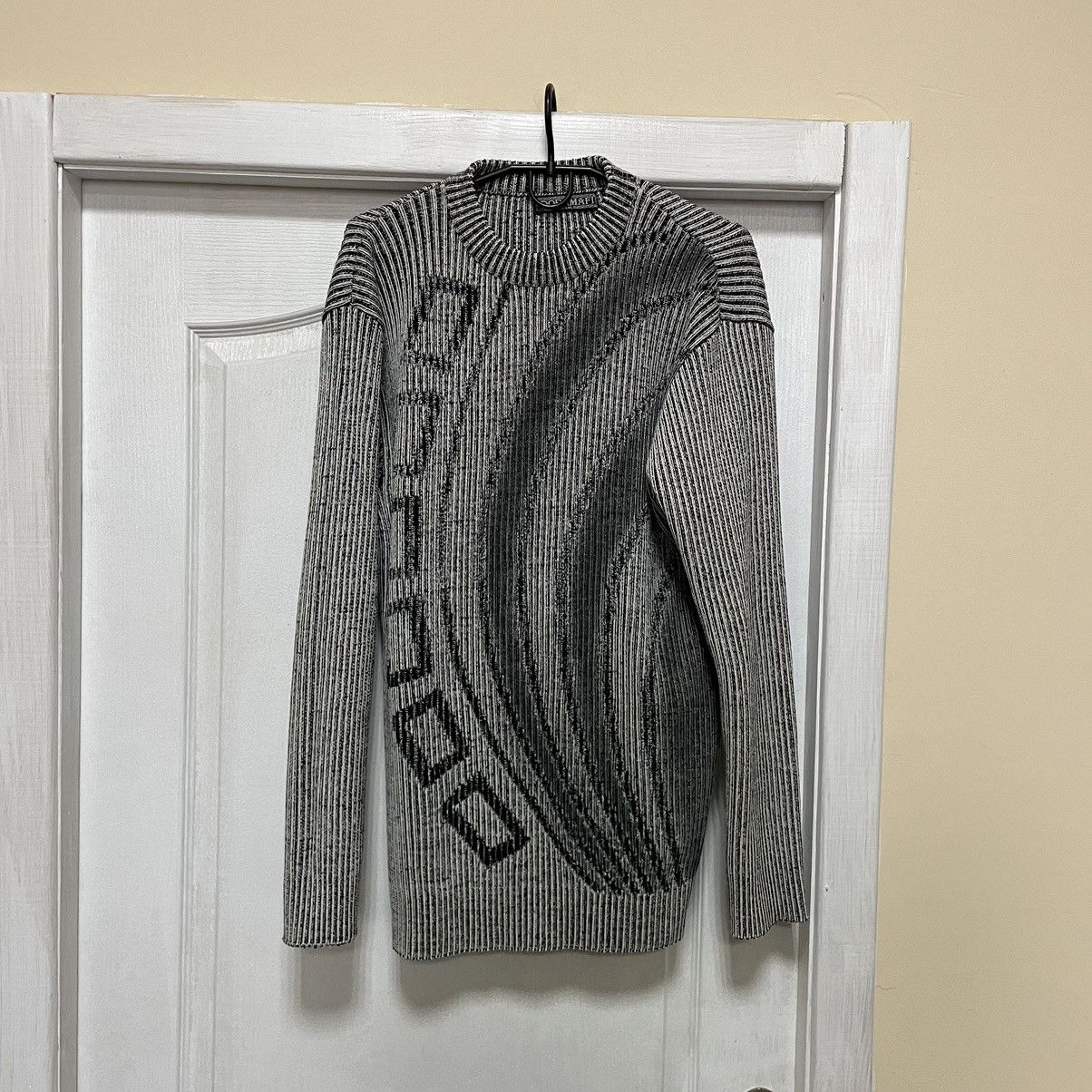 If Six Was Nine Y2k opium desert cold ninja Japan bomber knit Gaudy Sweater Size US XL / EU 56 / 4 - 1 Thumbnail