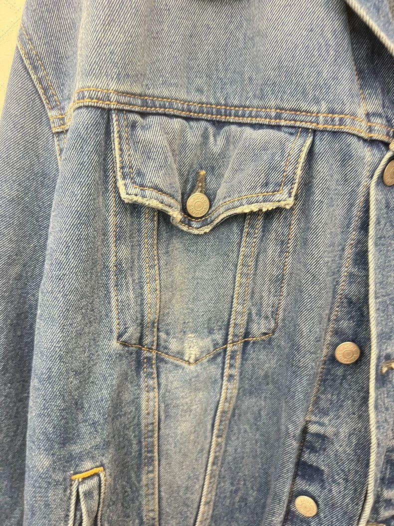 Acne Studios acne studios Blue washed distressed denim jacket Size US XL / EU 56 / 4 - 7 Thumbnail