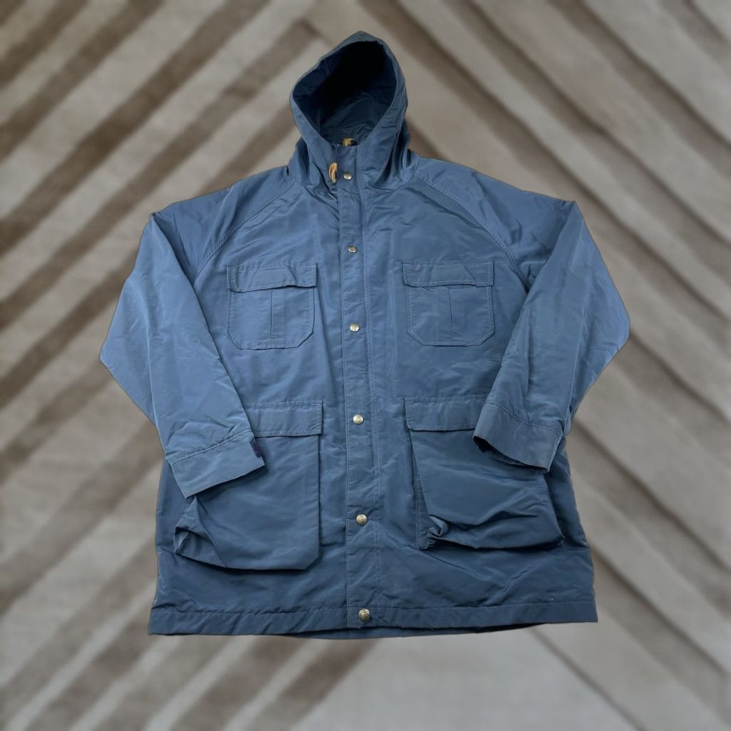Vintage VINTAGE L.L. Bean Jacket Baxter State Parka Hooded Coat Hiking Blue Mens Large Size US L / EU 52-54 / 3 - 1 Thumbnail