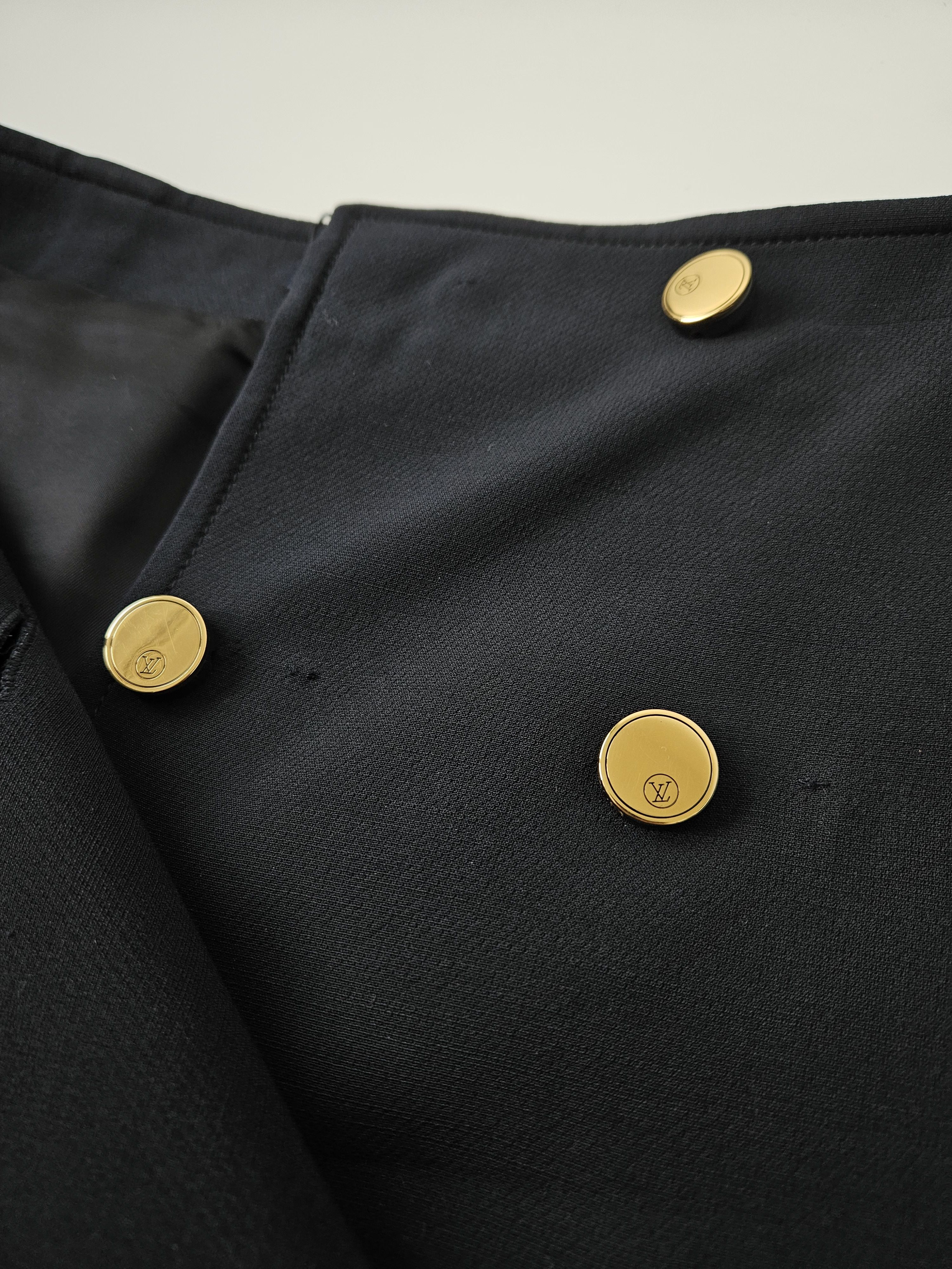 Louis Vuitton Louis Vuitton buttoned wool and silk mini skirt Size 26" / US 2 / IT 38 - 14 Thumbnail
