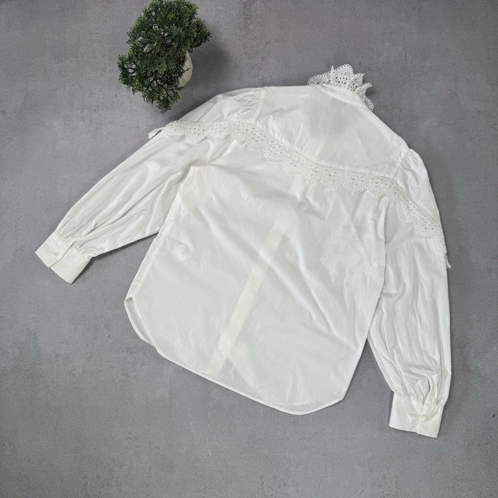 Sandro Sandro Women Cotton Shirt Blouse Button Up Size 2 Size XS / US 0-2 / IT 36-38 - 8 Thumbnail