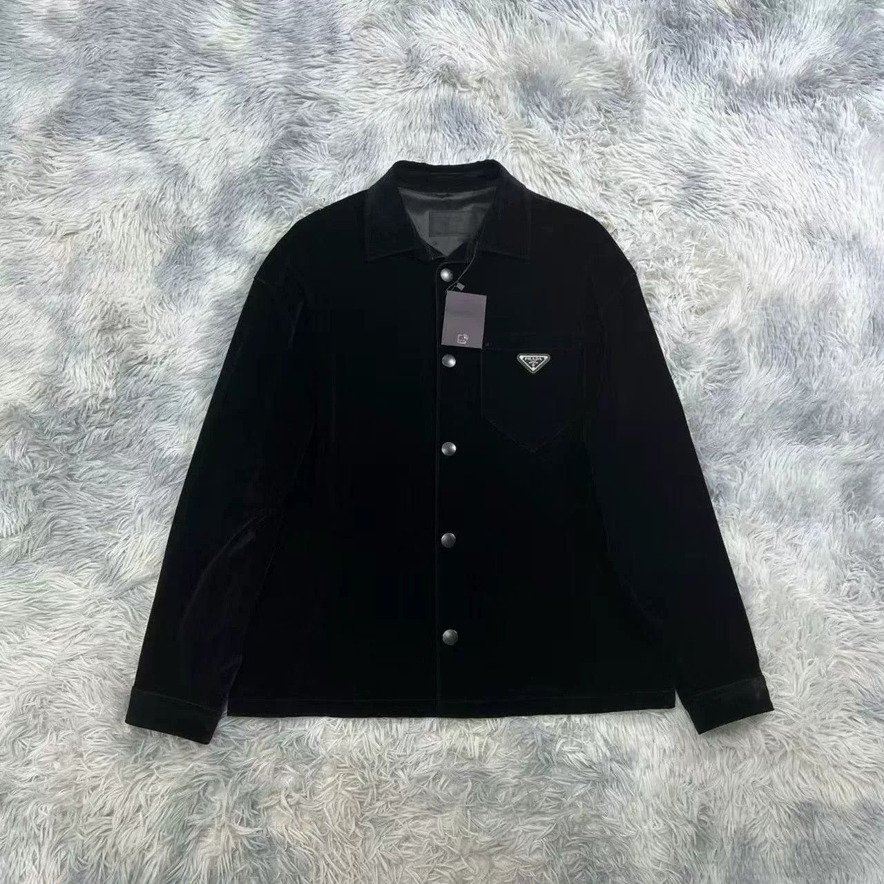 Prada Prada Velvet Coat Size US L / EU 52-54 / 3 - 1 Thumbnail