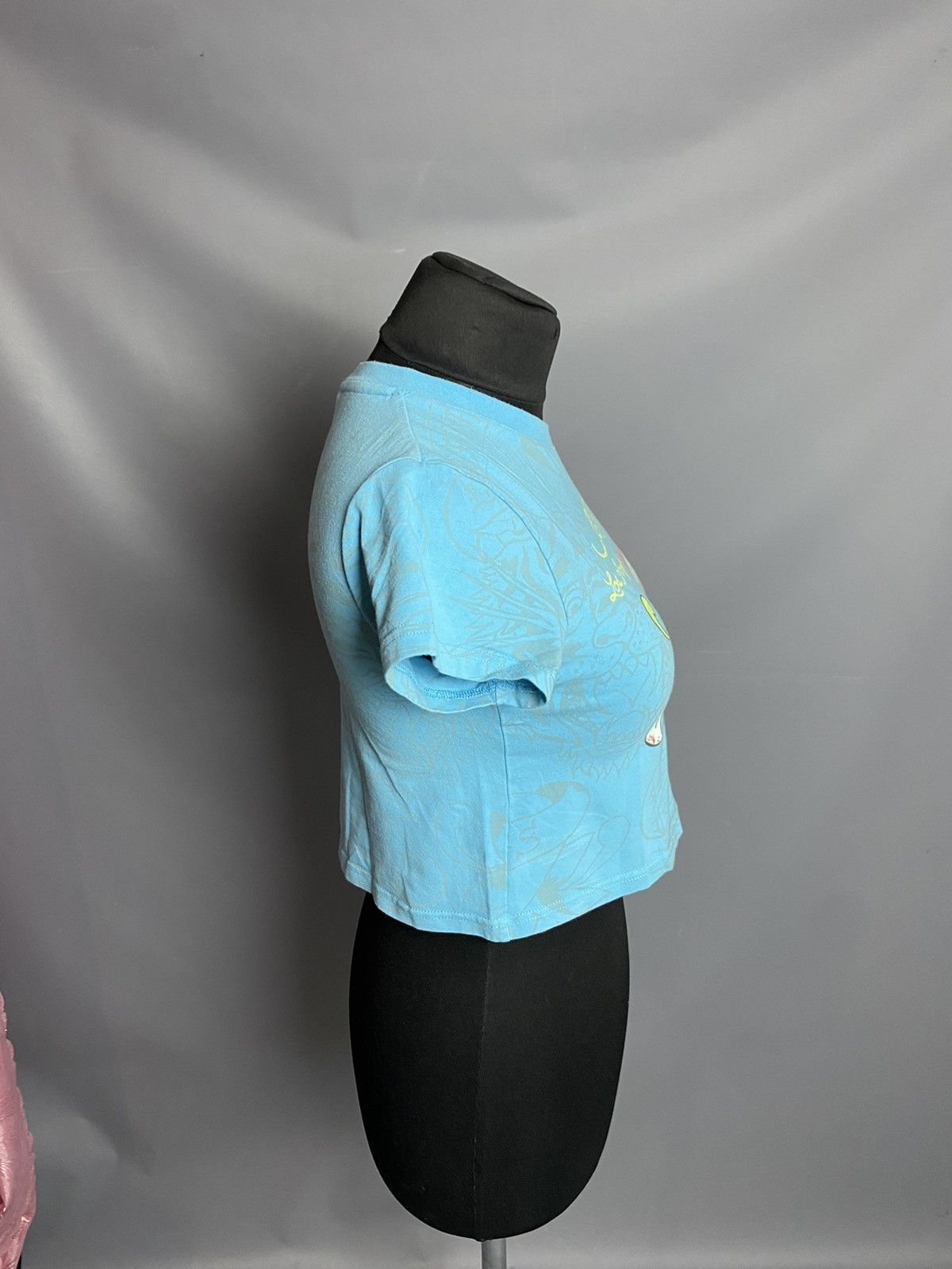 Ed Hardy Ed Hardy Cropped T-Shirt Blue Graphic Skull Animal Size M Size M / US 6-8 / IT 42-44 - 15 Thumbnail