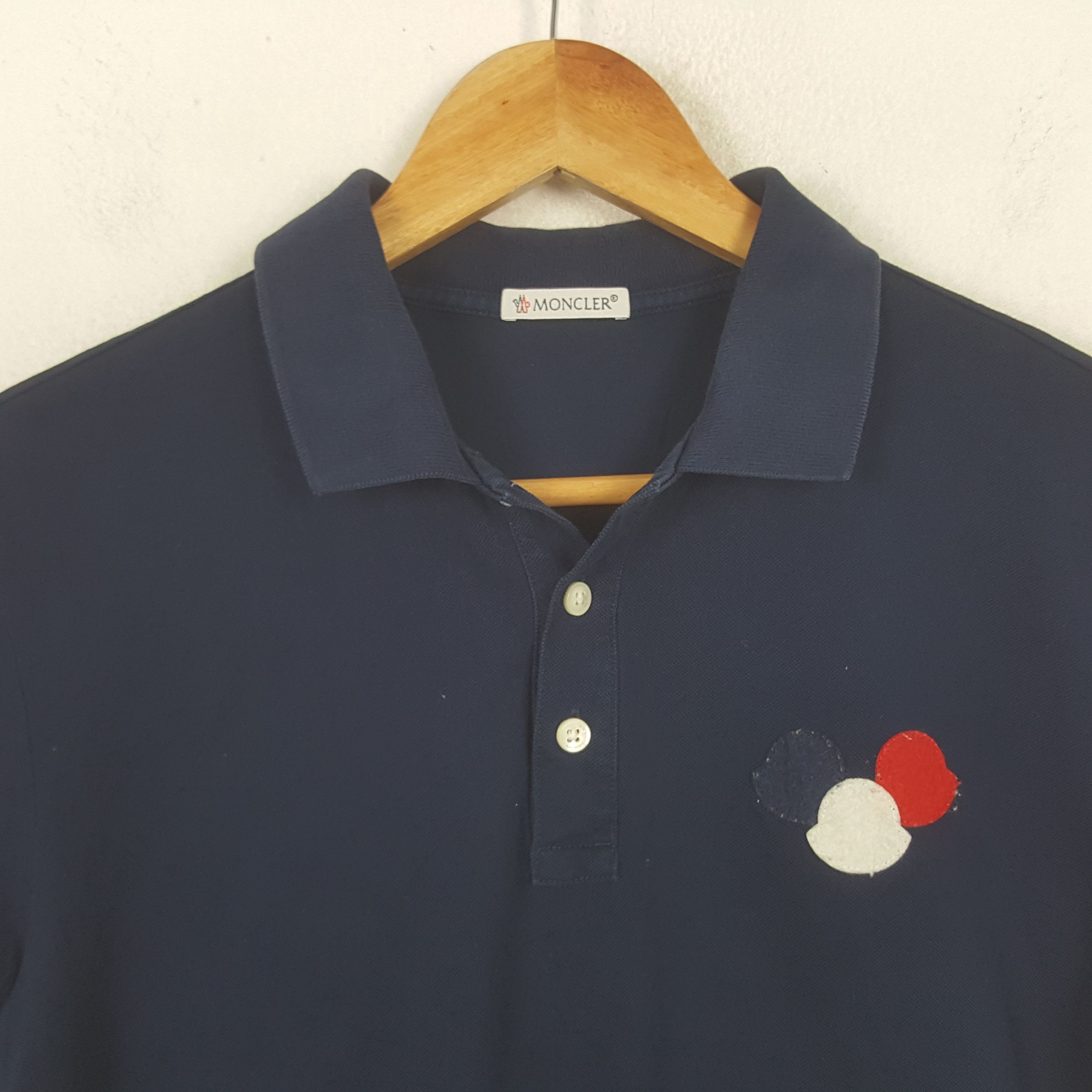 Moncler Vintage Moncler Designer Brand Polos RR14 Size US M / EU 48-50 / 2 - 2 Thumbnail