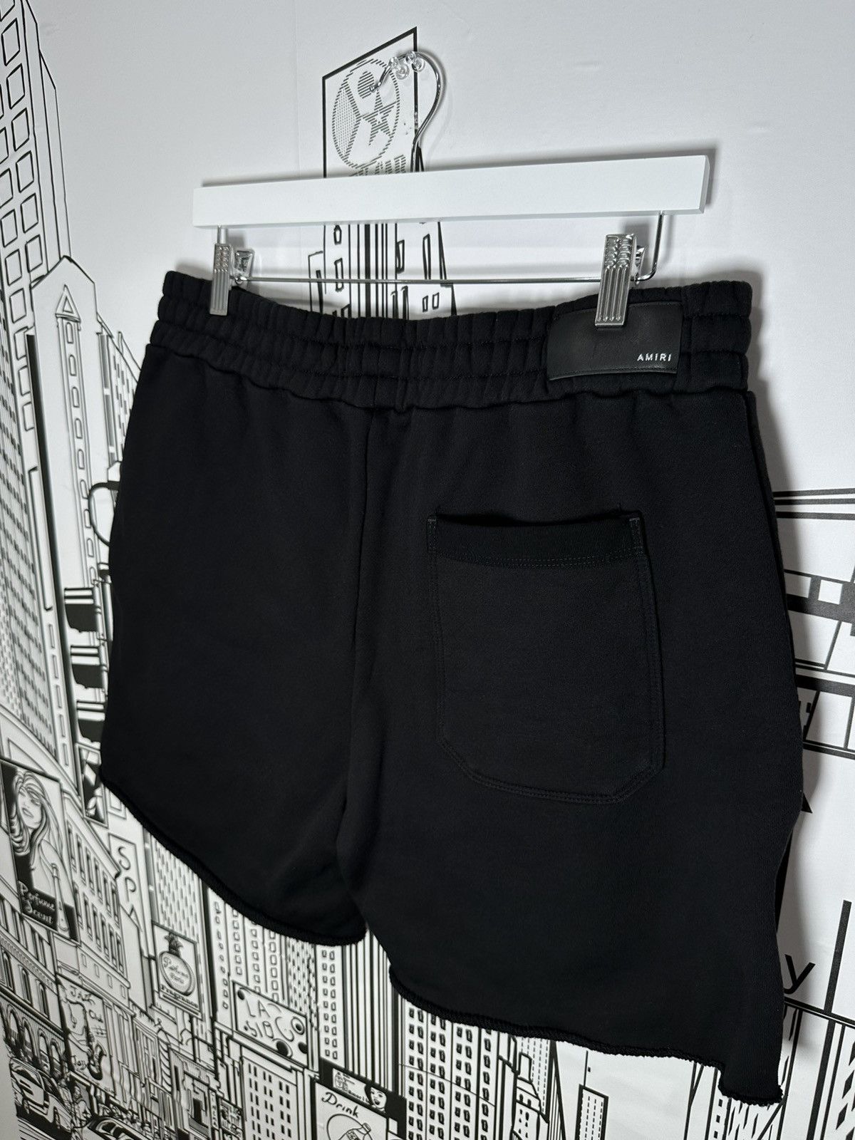 Amiri Amiri Script Logo Shorts Black XL Size US 36 / EU 52 - 4 Thumbnail