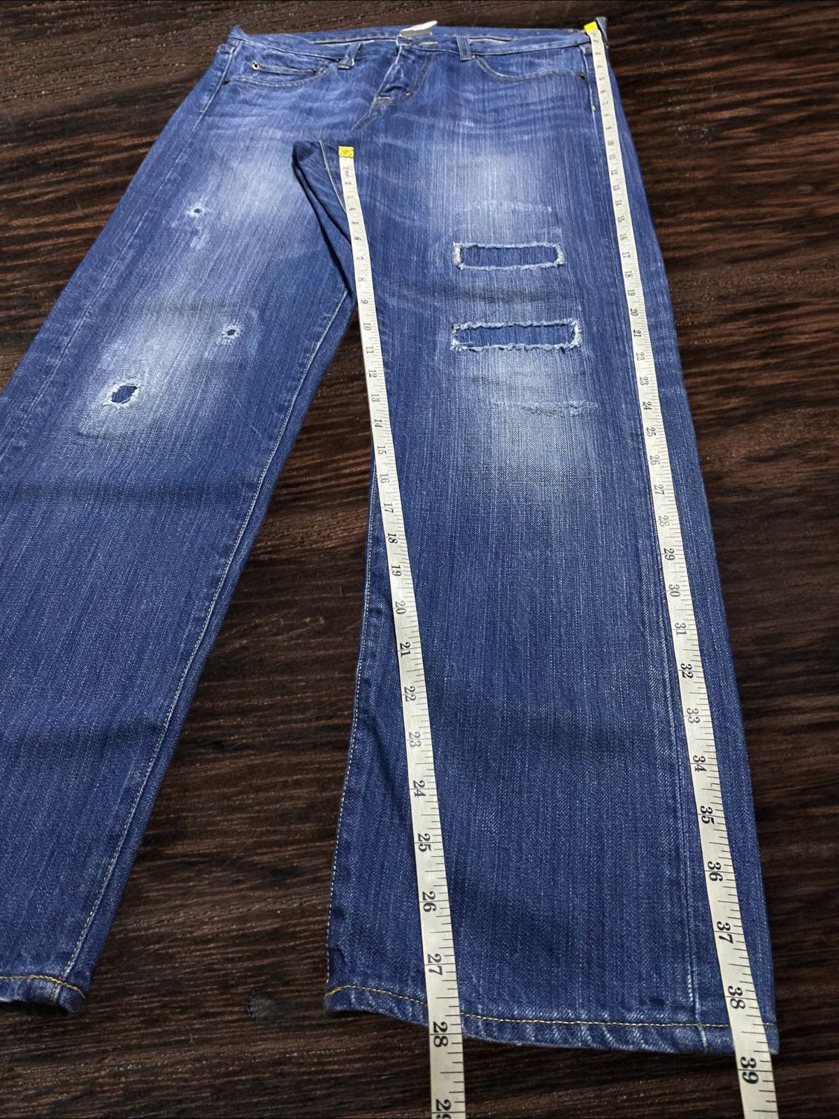Japanese Brand Vintage Japanese Brand Niko And Faded Wash Distressed Slim Size US 32 / EU 48 - 10 Thumbnail