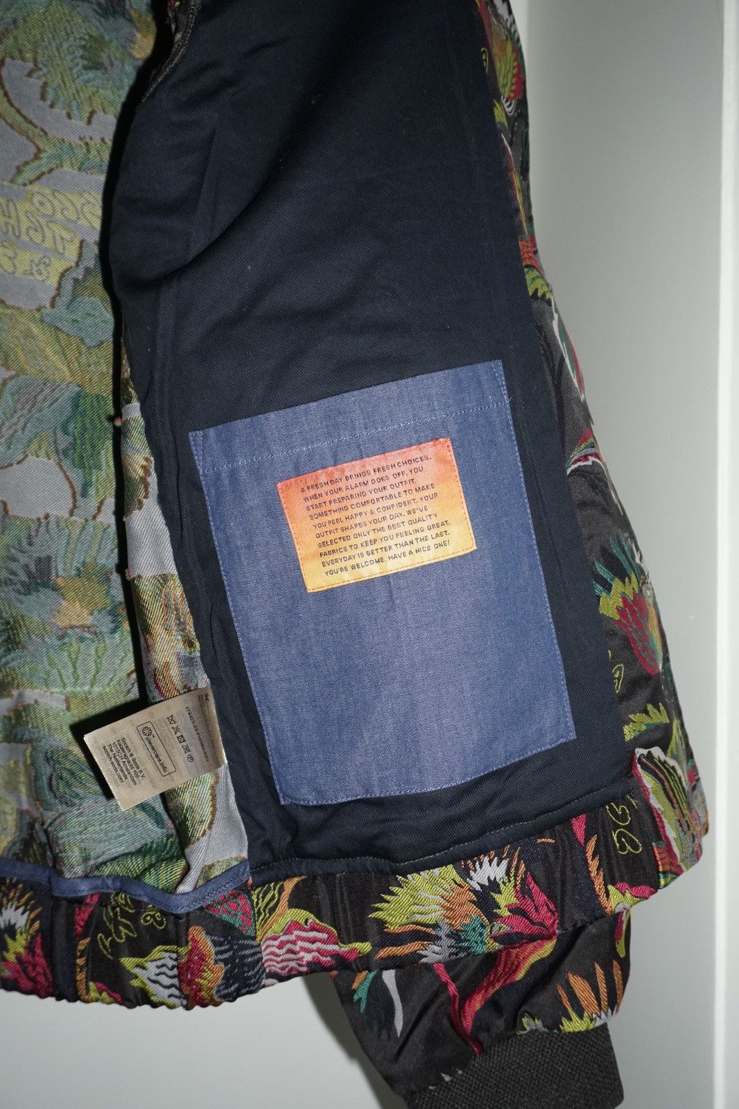 Scotch & Soda Scotch & Soda Jacquard Bomber Jacket Wildflower Chocolate Size US S / EU 44-46 / 1 - 3 Thumbnail
