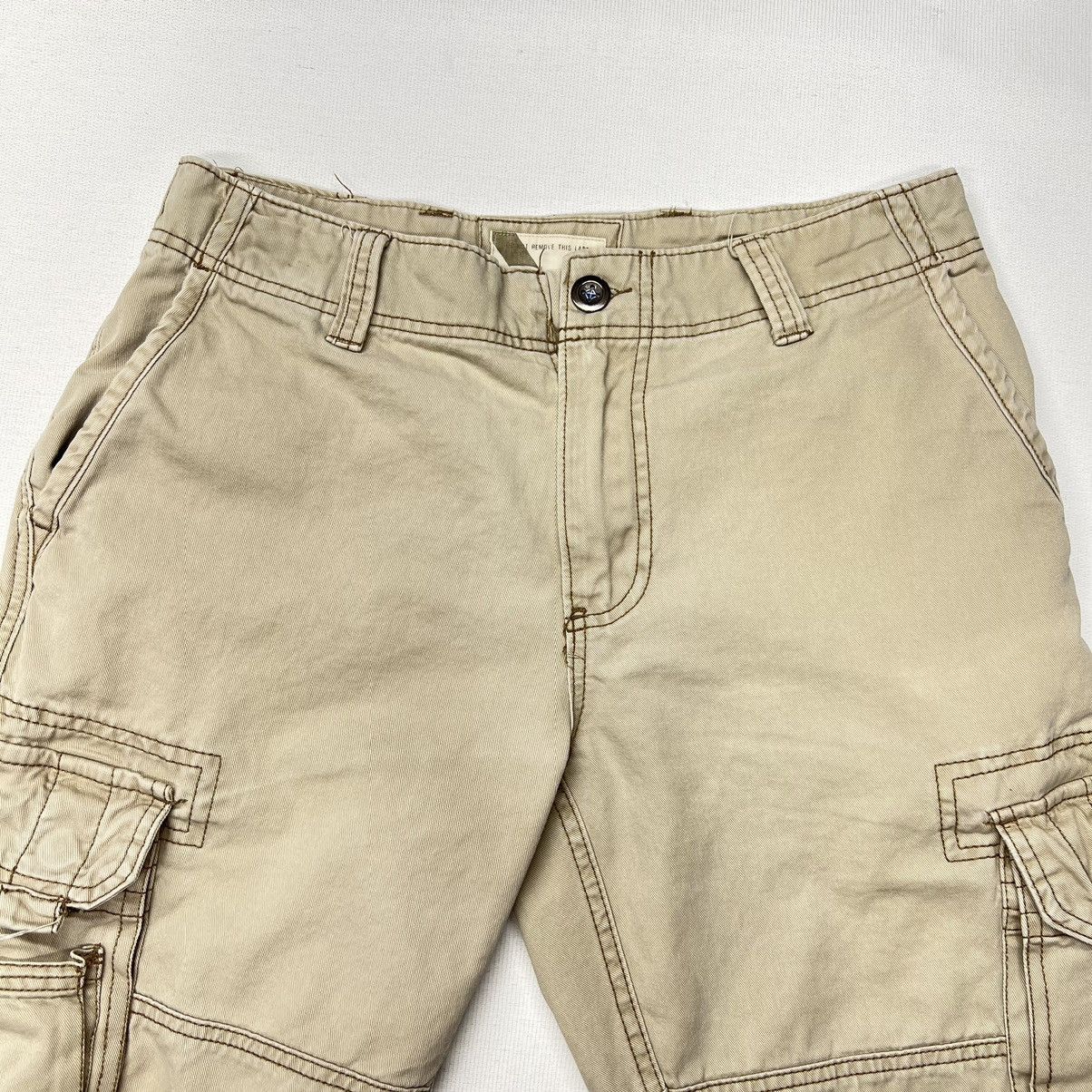 Vintage Iron Gear Cargo Pants Khaki Straight Pocket Baggy Workwear Size US 31 - 8 Thumbnail