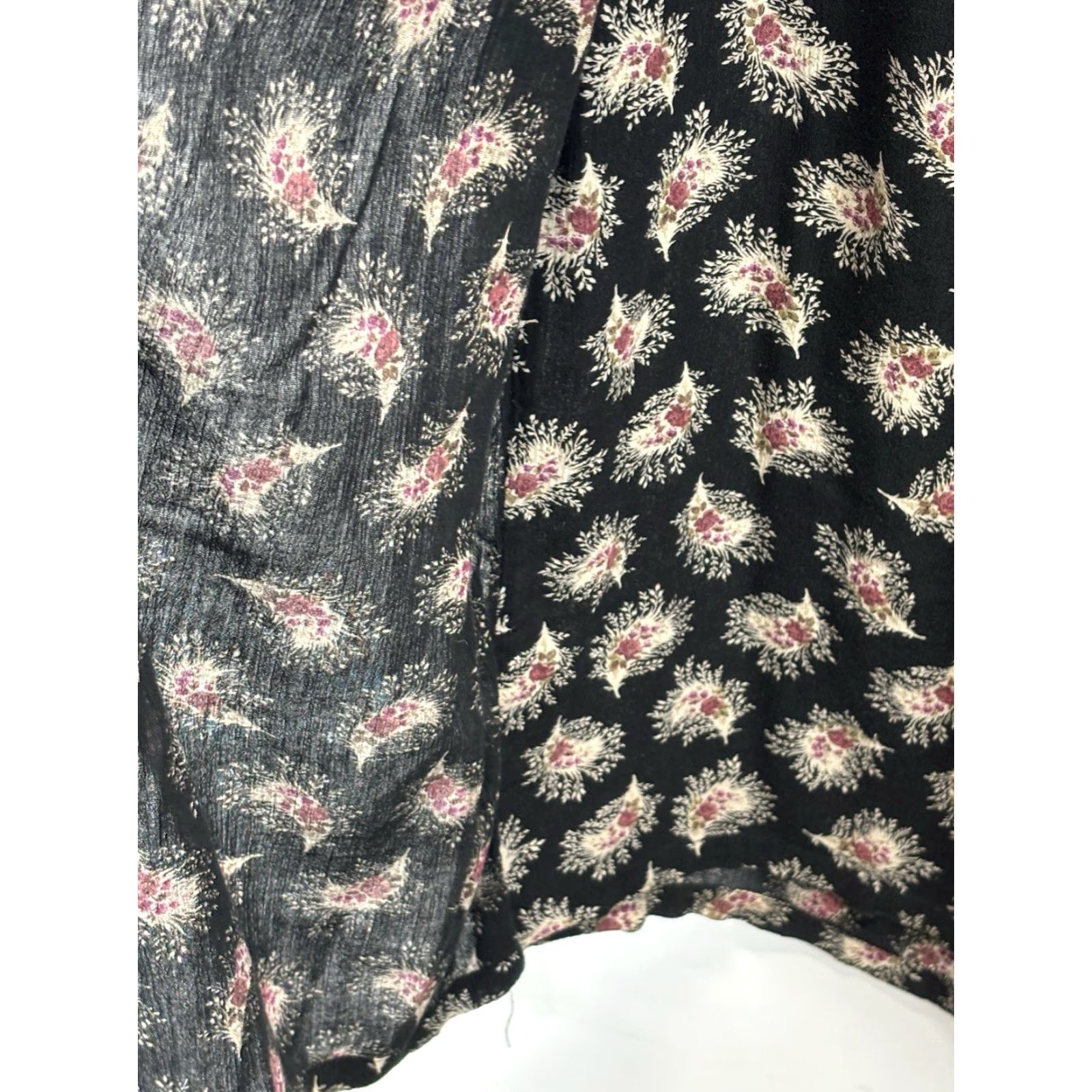 Vintage Denim & Supply Ralph Lauren Pants Women L Wrap Wide-Leg Floral Elastic Waist Size 36" / US 14 / IT 50 - 3 Thumbnail