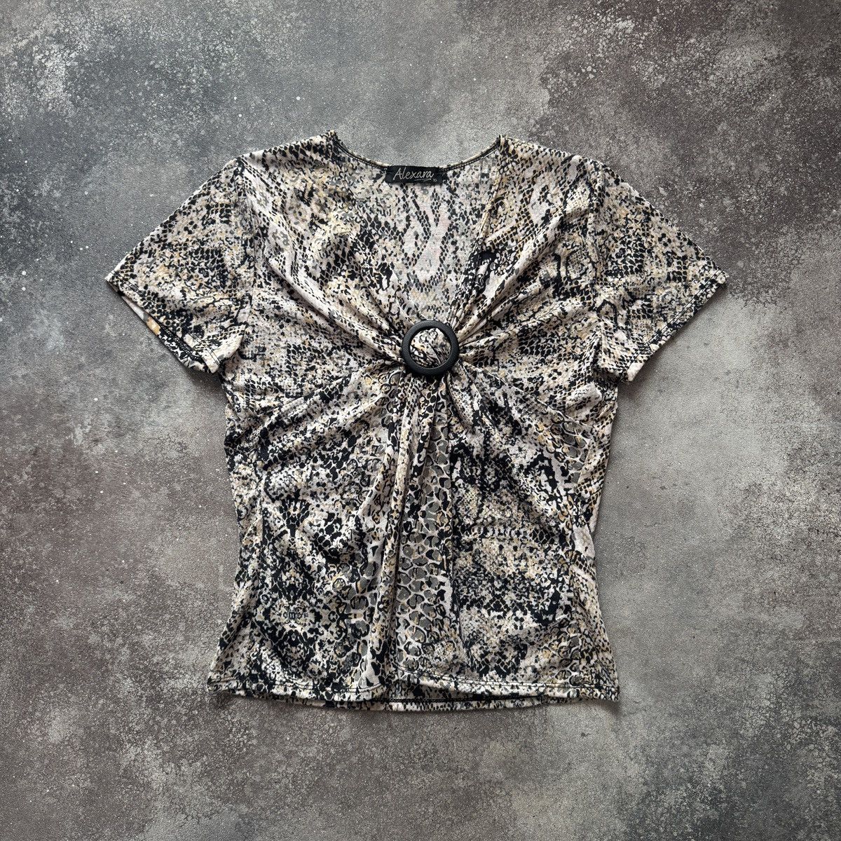Hysteric Glamour Y2K Aesthetic Vintage Cavalli Style Snake Skin Print Blouse Size L / US 10 / IT 46 - 1 Thumbnail