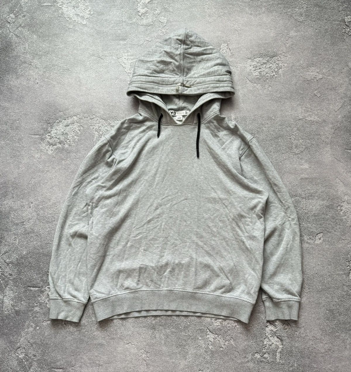 Adidas × Y-3 × Yohji Yamamoto Adidas L Y-3 Yohji Yamamoto gray hoodie sweatshirt hooded Size US L / EU 52-54 / 3 - 7 Thumbnail