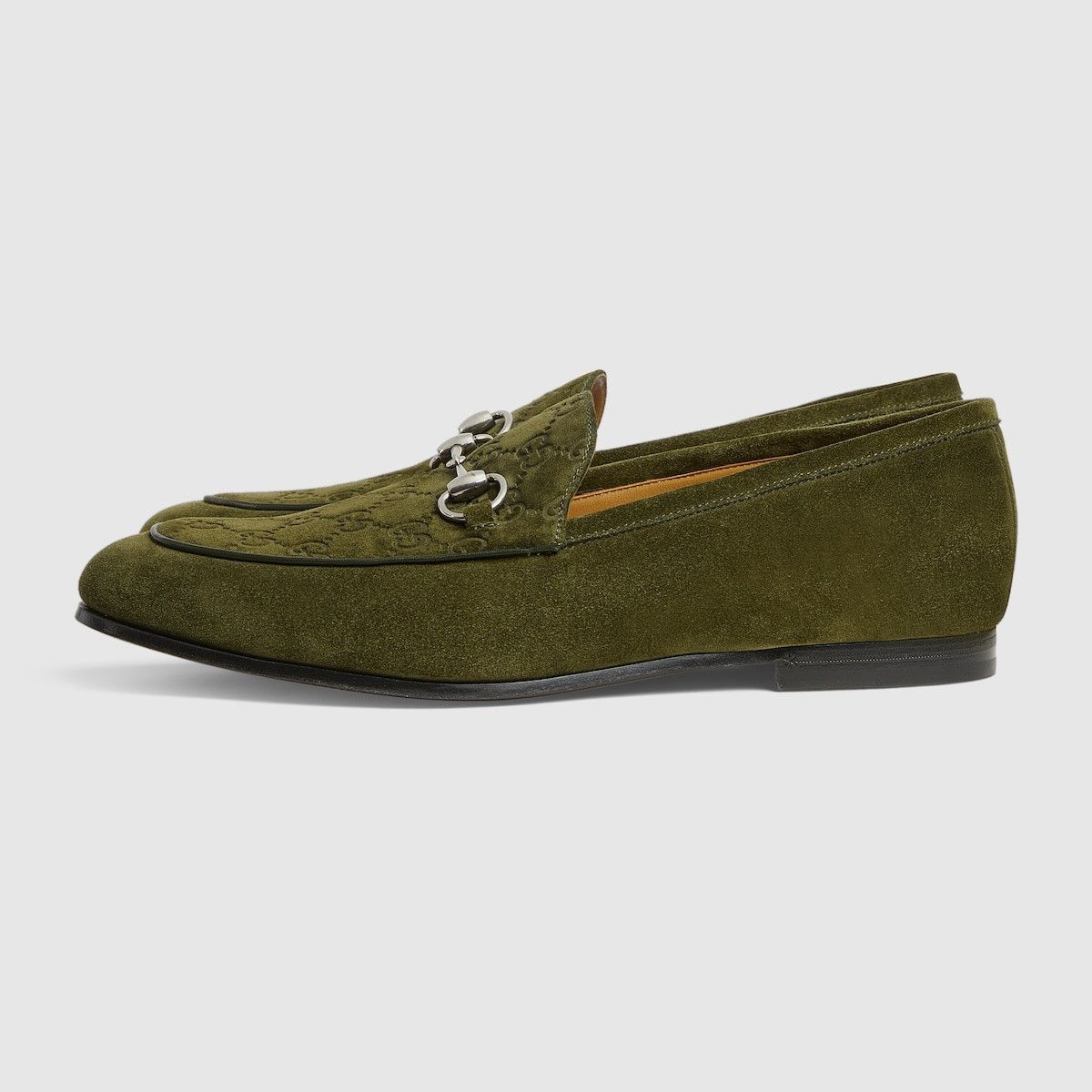 Gucci o1s1wg111025 Loafers With Horsebit in Dark Green Size US 10.5 / EU 43-44 - 6 Thumbnail
