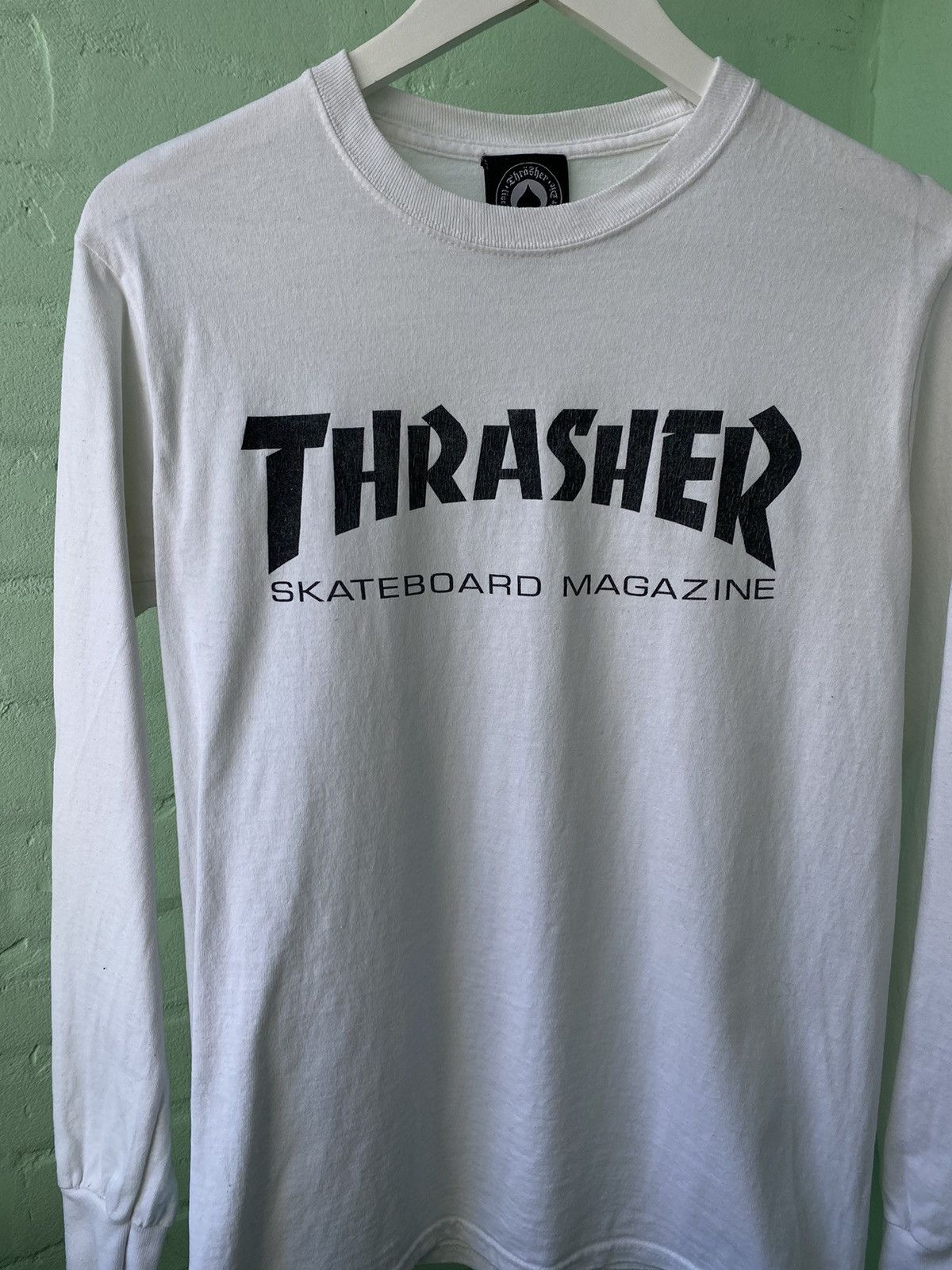 Thrasher × Vintage Vintage Streetwear y2k Thrasher Magazines Long Sleeve Size US S / EU 44-46 / 1 - 4 Thumbnail
