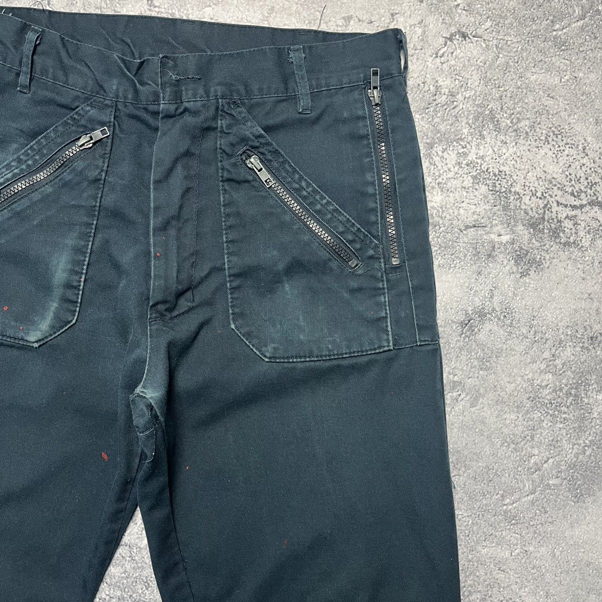 Dickies × Vintage Vintage Dickies Redhawk Navy Trashed Cargo Workwear Pants Size US 30 / EU 46 - 4 Thumbnail