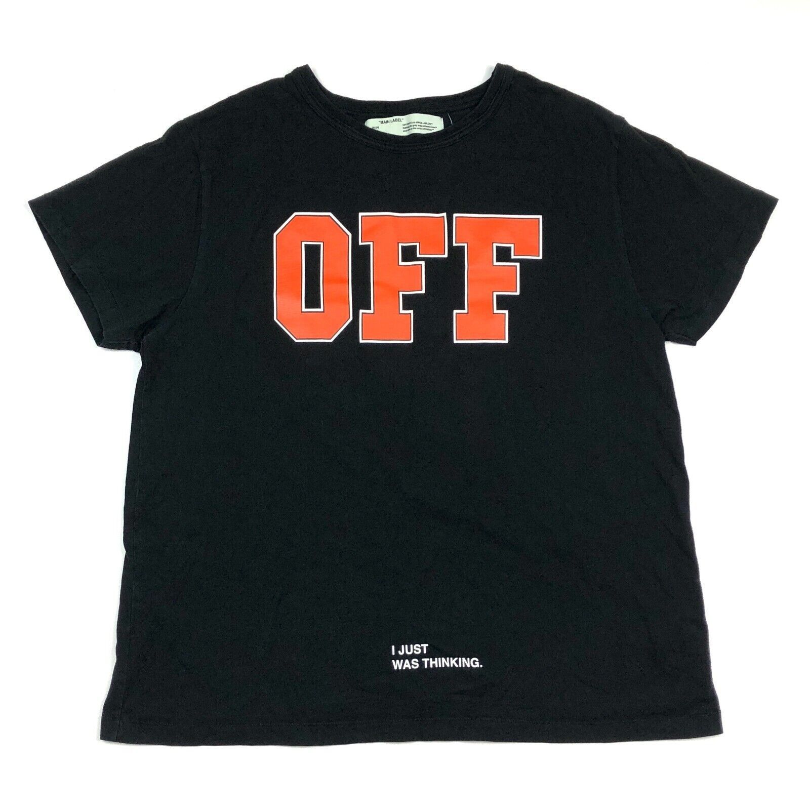 Off-White Off White Orange Block Logo Black Tee T Shirt size Medium M Size US M / EU 48-50 / 2 - 1 Thumbnail