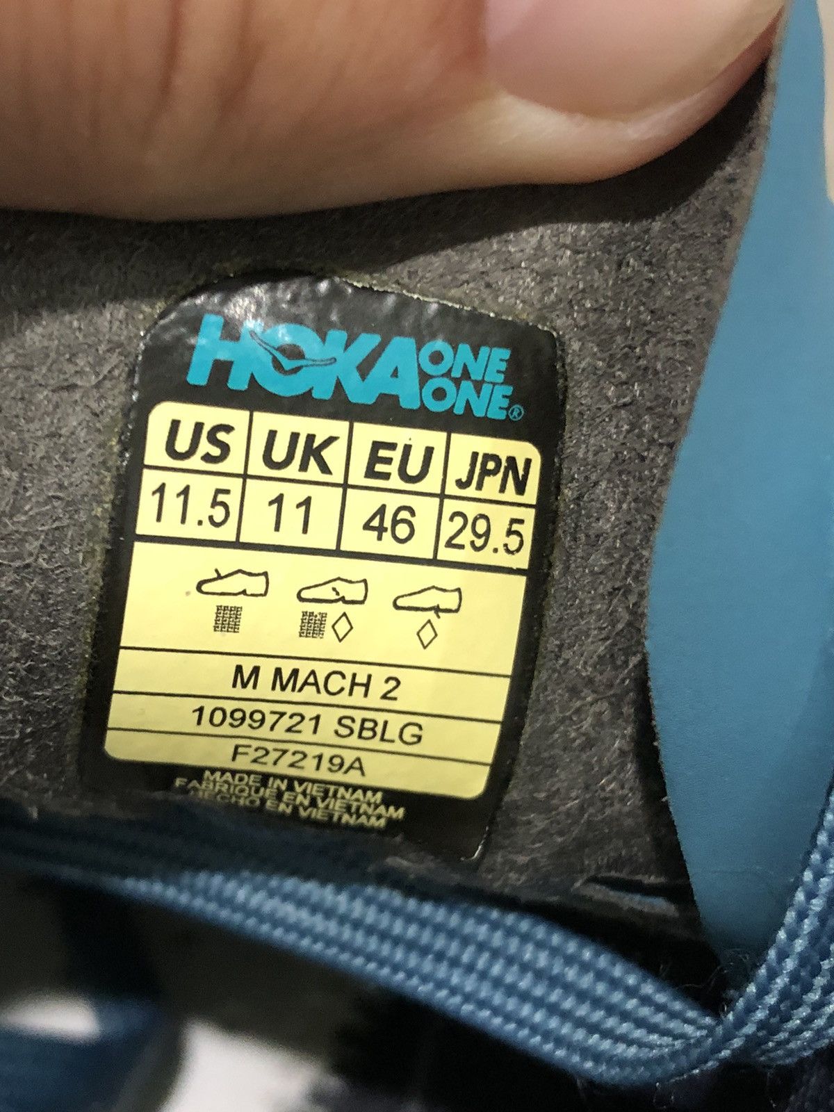 Hoka Hoka Mach 2 Profly 1099721 SBLG Size US 11.5 / EU 44-45 - 25 Thumbnail