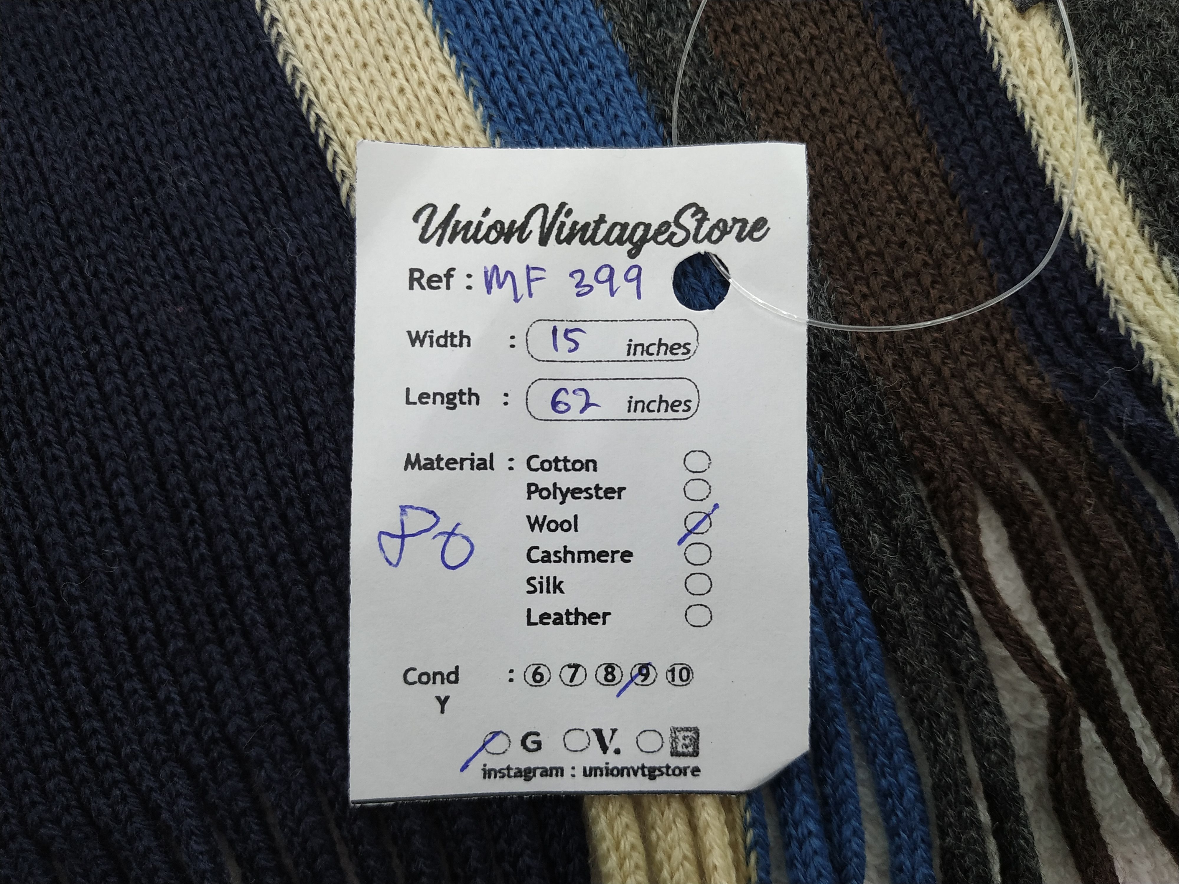 Paul Smith Vintage Paul Smith Scarf/Muffler/Neckwear MF399 Size ONE SIZE - 7 Thumbnail