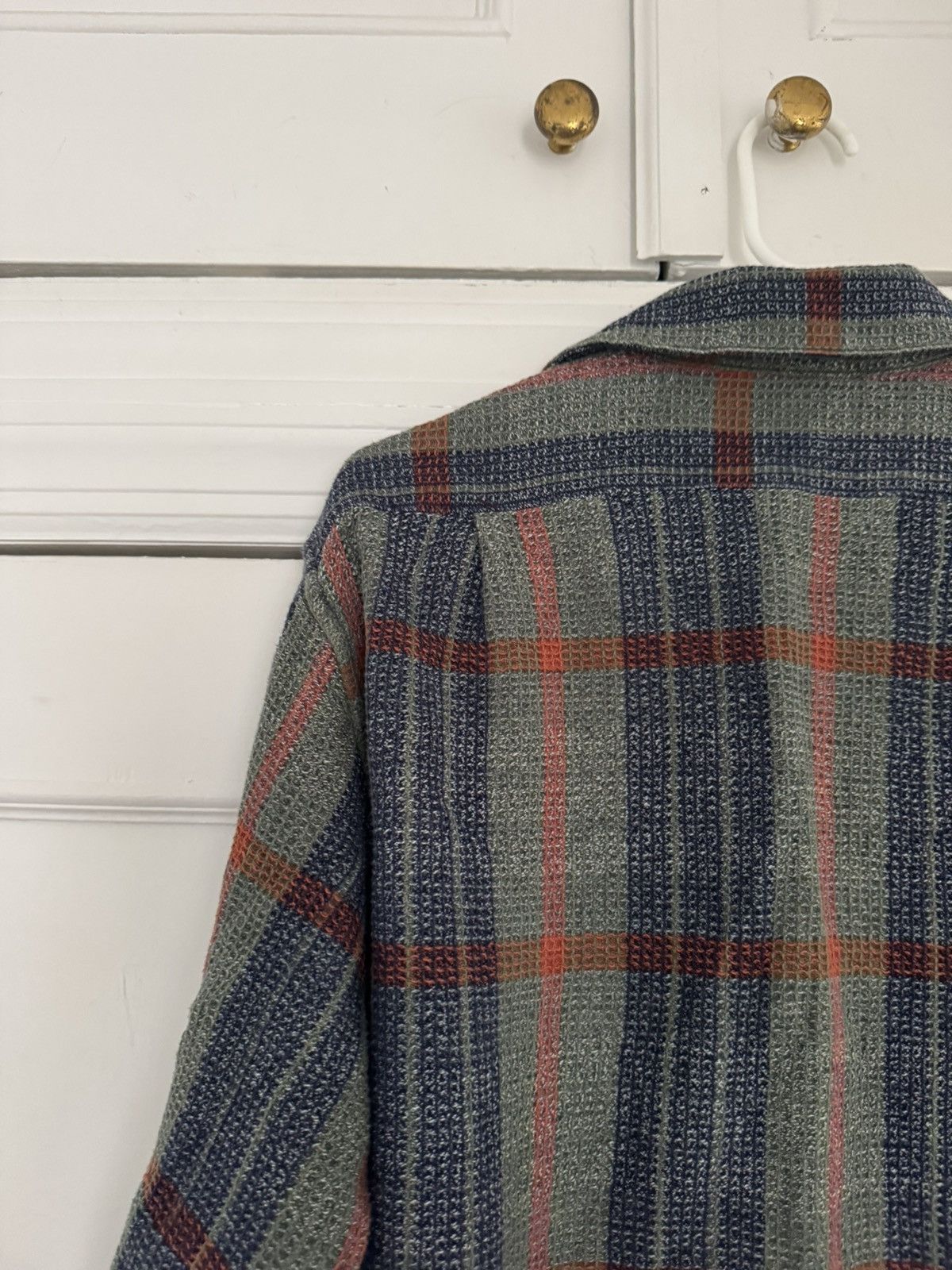 Corridor Corridor Twisted Yarn Waffle Olive Plaid Small Size US S / EU 44-46 / 1 - 8 Thumbnail