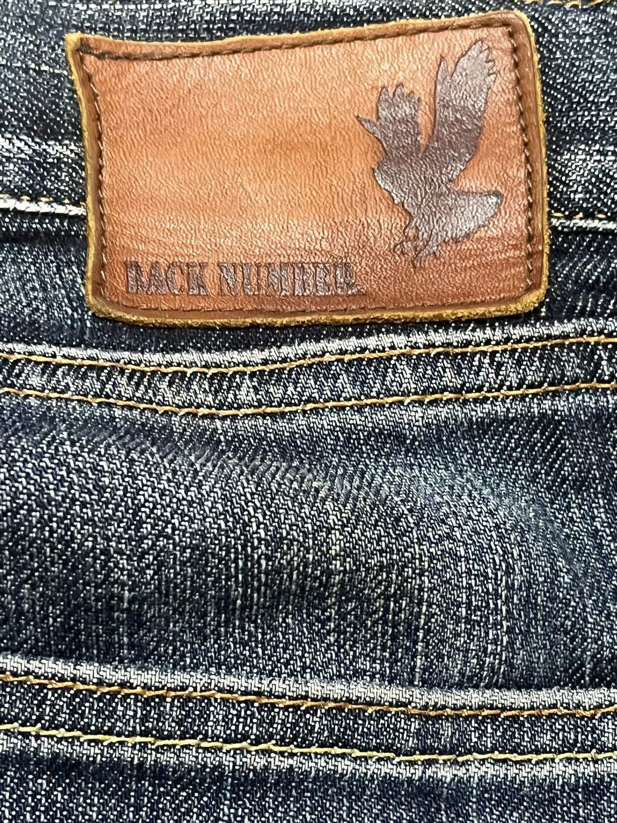 Japanese Brand Vintage Back Number Selvedge Distressed Denim Size US 29 - 9 Thumbnail
