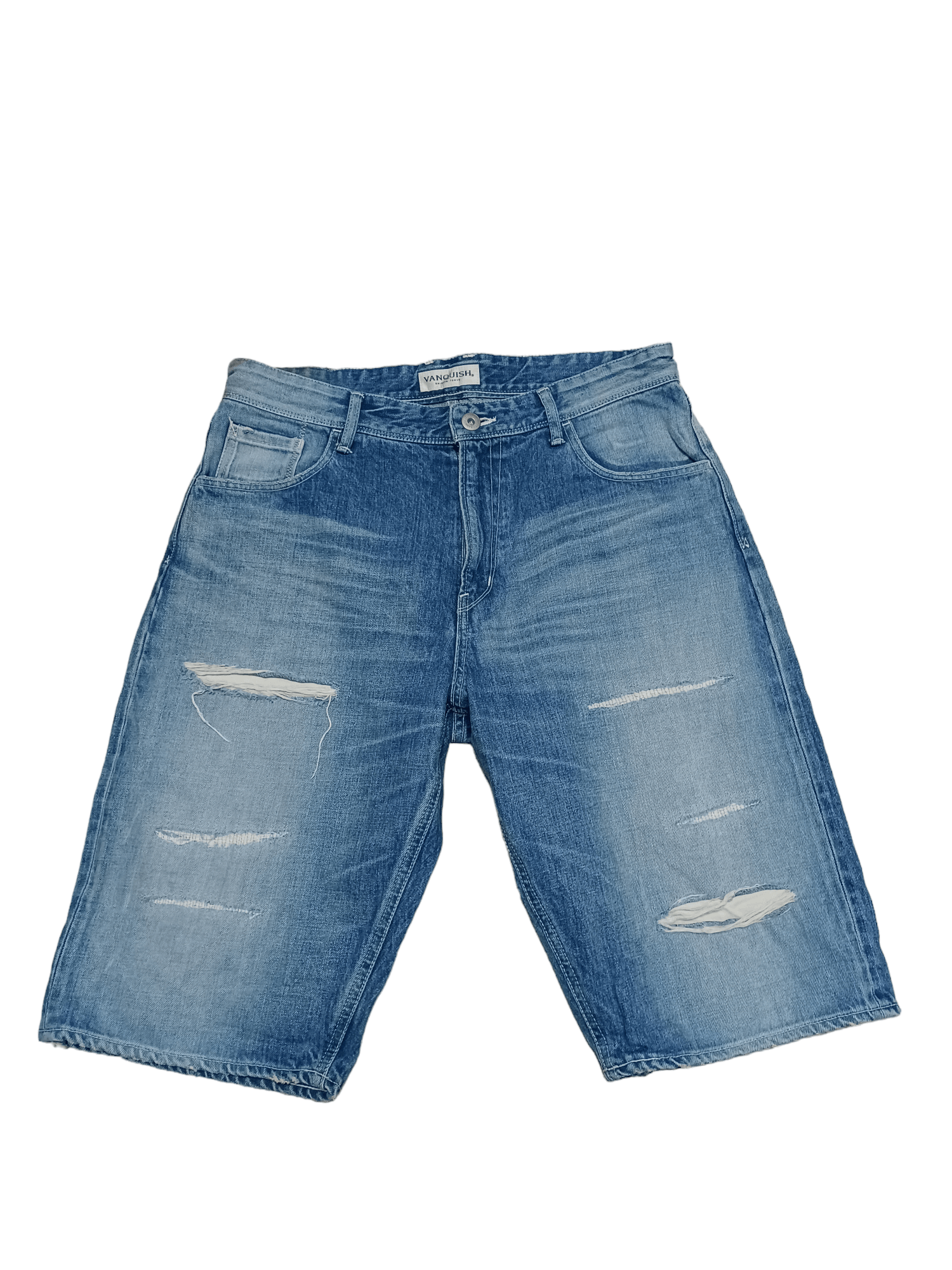 Vanquish MADE IN JAPAN VANQUISH TOKYO DISTRESSED DENIM SHORTS JEANS Size US 34 / EU 50 - 1 Thumbnail
