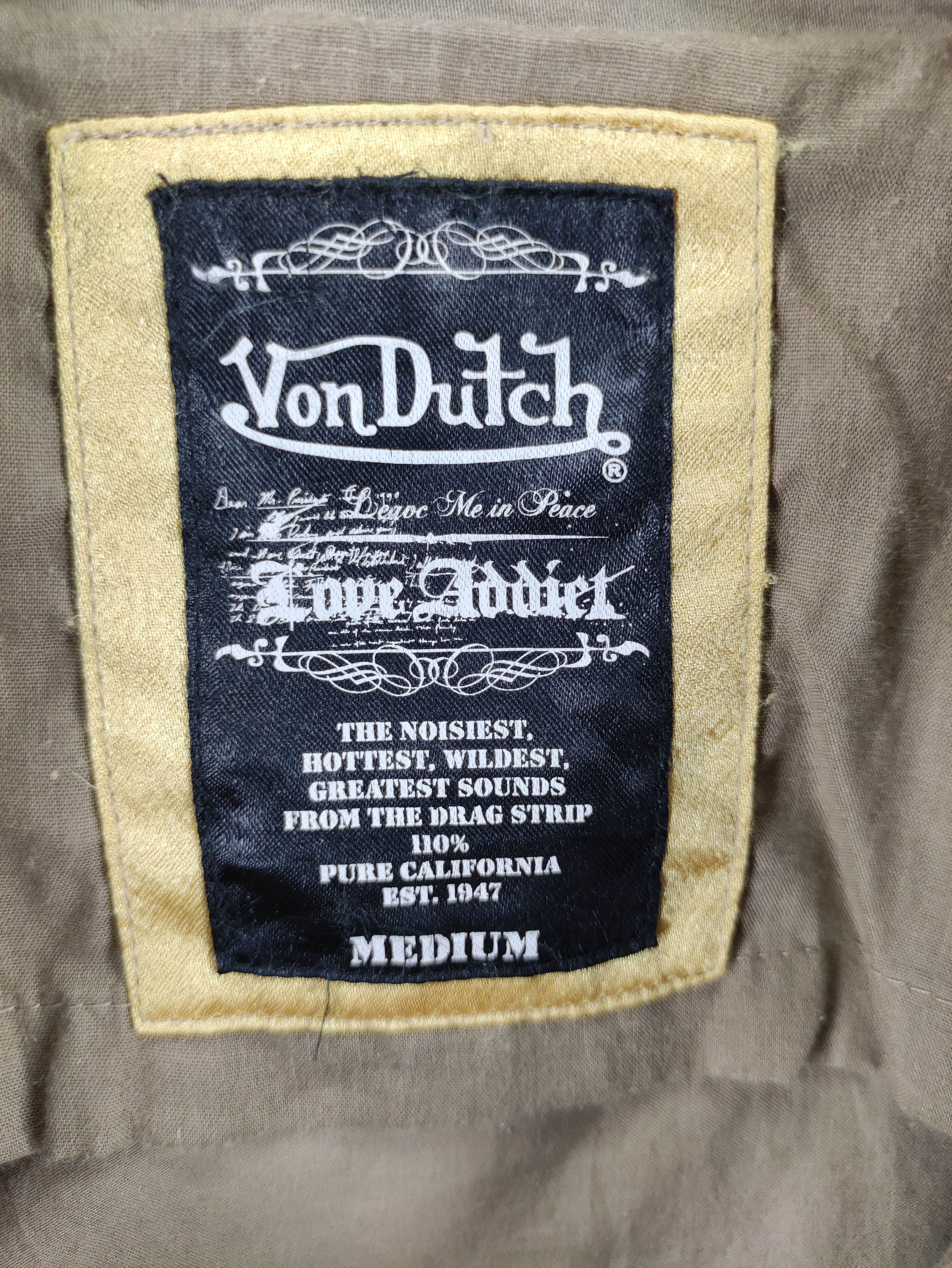 Von Dutch Vintage Von Dutch Jacket Zipper Hoodie Size M / US 6-8 / IT 42-44 - 6 Thumbnail