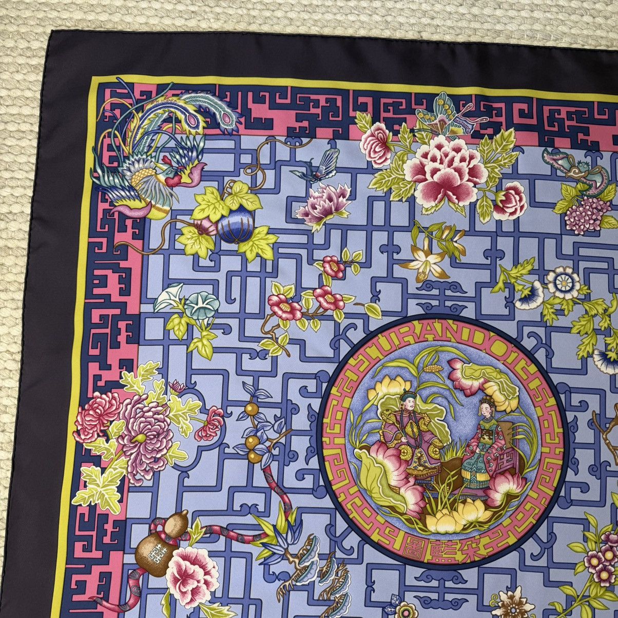 Hermes Hermes Scarf Carre 90 Turandot Silk Authentic Hidaka Natsuno Size ONE SIZE - 5 Thumbnail