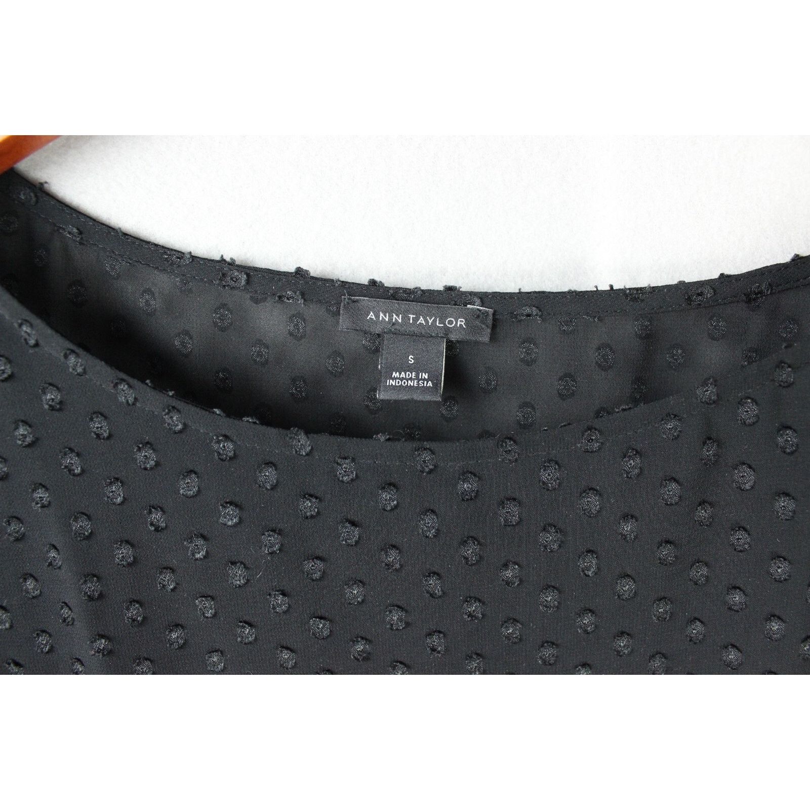 Ann Taylor Ann Taylor Black Sheer - Ruffle Long Sleeve Blouse - Small Size S / US 4 / IT 40 - 7 Thumbnail