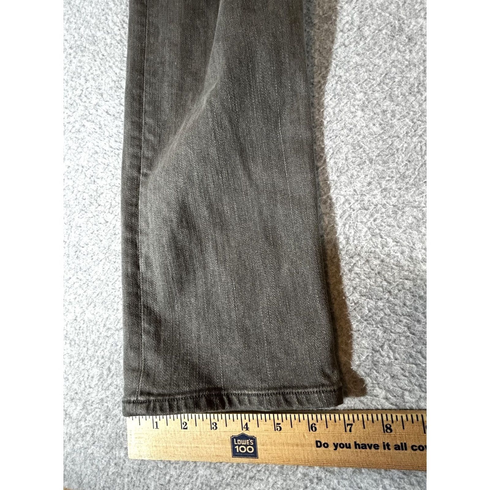 Rag & Bone rag & bone Jeans Mens 34x34 Slim Skinny Charcoal Gray Denim Stretch Button Fly Jeans Size US 34 / EU 50 - 5 Thumbnail