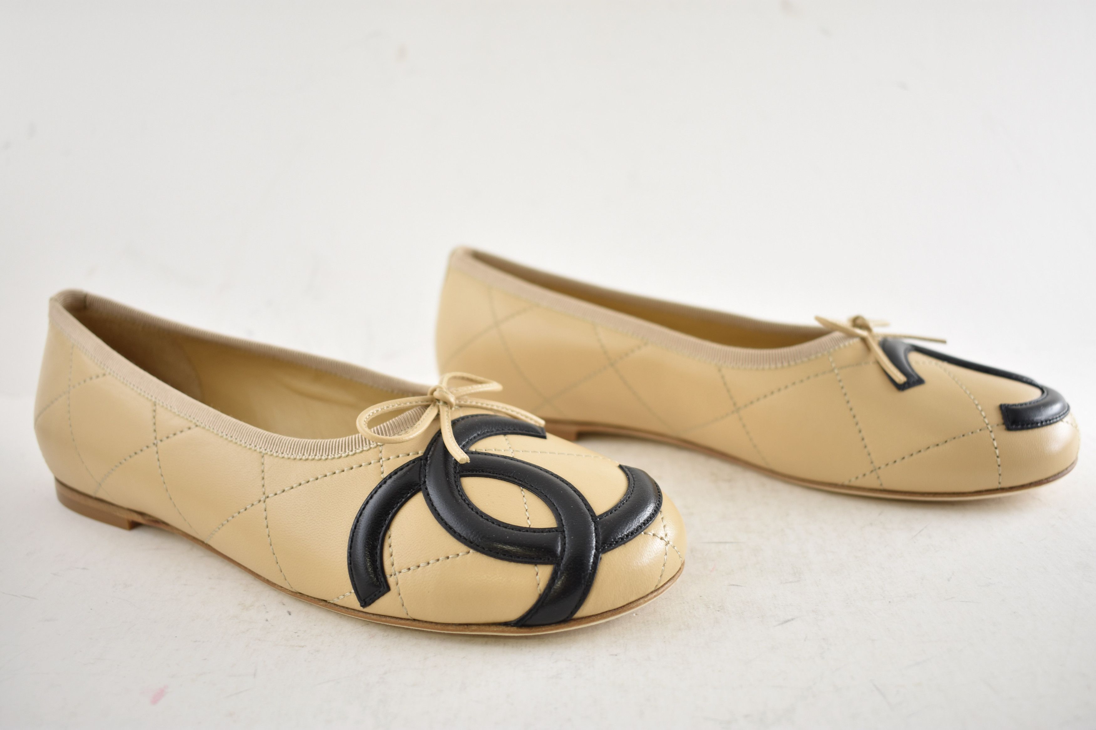 Chanel 26M Coco Beach Cambon Black CC Logo Ballet Ballerina Flat 41 Size US 11 / IT 41 - 4 Thumbnail