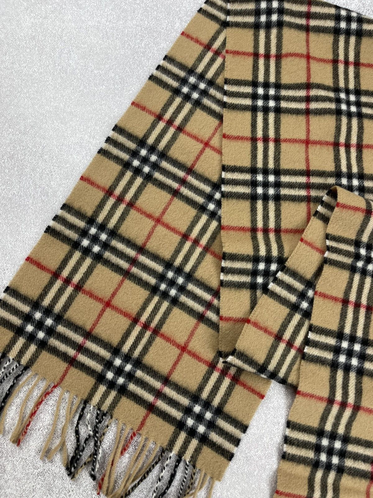Burberry × Vintage Vintage Burberry Lambswool Scarf Muffler Novacheck Size ONE SIZE - 2 Thumbnail