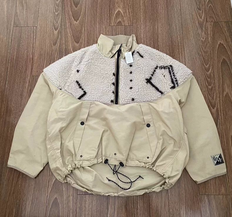 Kapital KAPITAL Fleece Panel Pullover Jacket Size US M / EU 48-50 / 2 - 1 Thumbnail