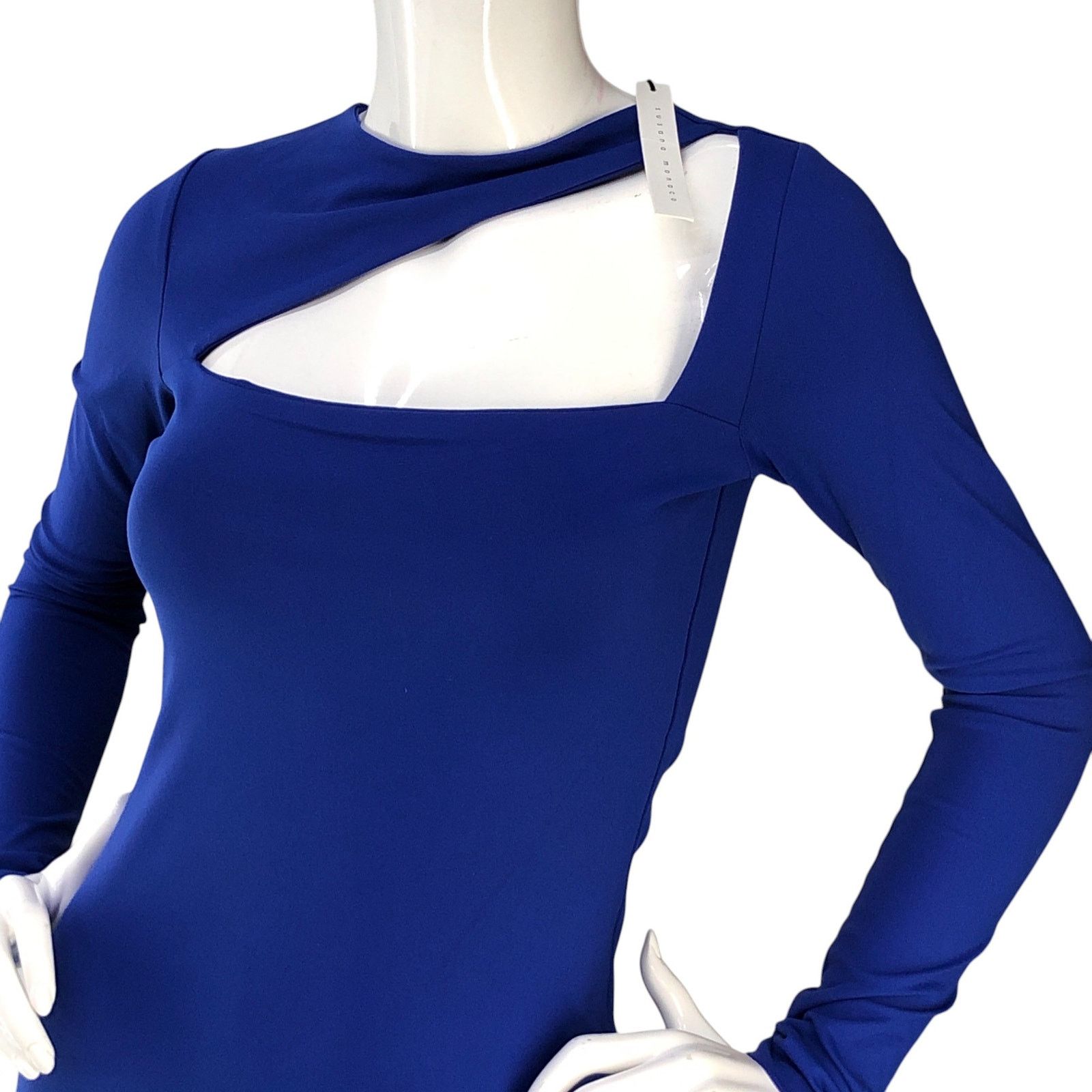 Susana Monaco Susana Monaco Size S Dress Angle Cut Out Jersey Bodycon NEW Size S / US 4 / IT 40 - 2 Thumbnail