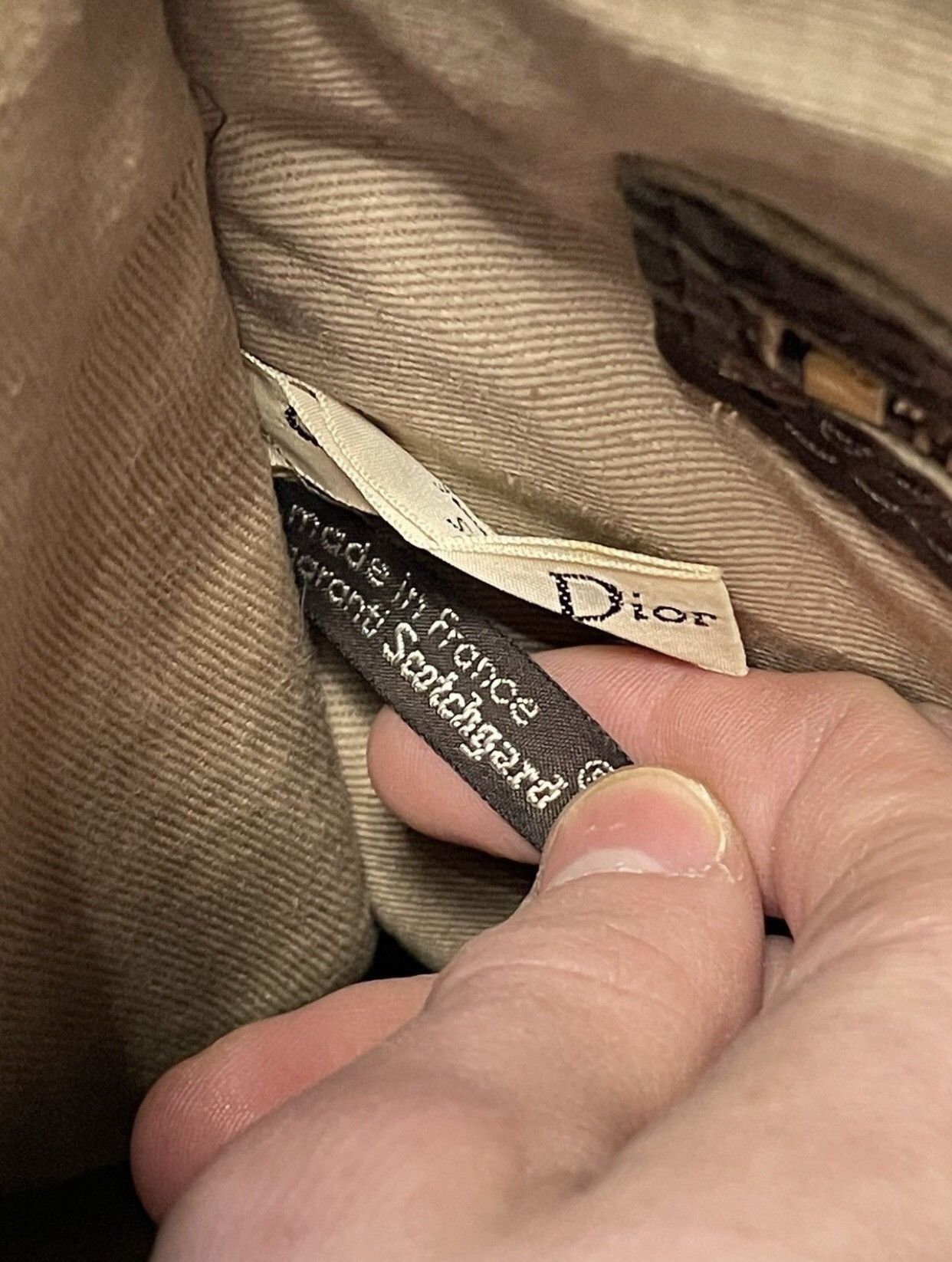 Dior × Vintage Christian Dior 90s vintage travel hand bag Oblique Monogram Size ONE SIZE - 17 Thumbnail
