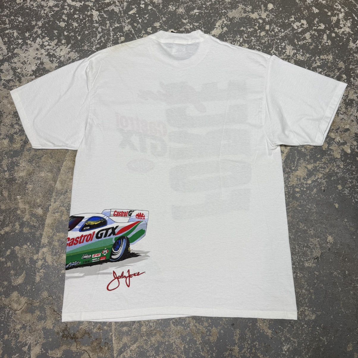 NASCAR Vintage John Force Castrol GTX Racing Wrap Around Nascar Size US XL / EU 56 / 4 - 6 Thumbnail