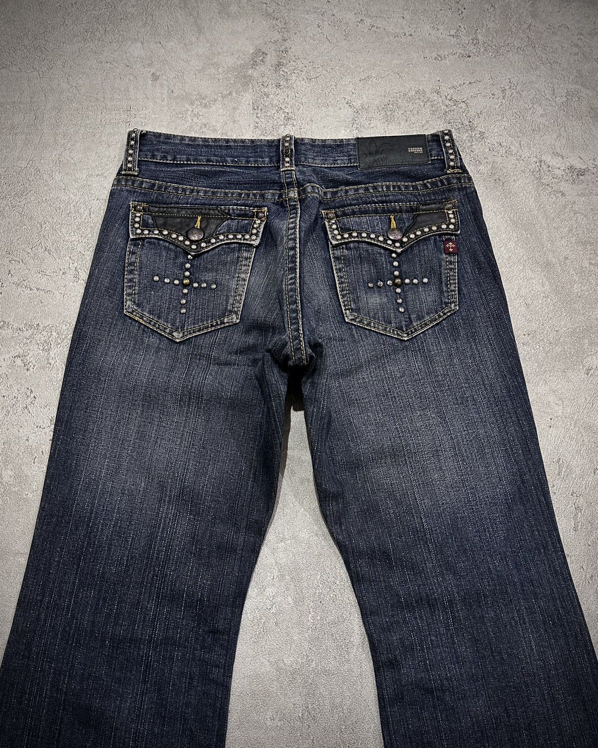 Japanese Brand Custom Culture Studded Flare Denim Jeans Lgb Style Size US 30 / EU 46 - 6 Thumbnail