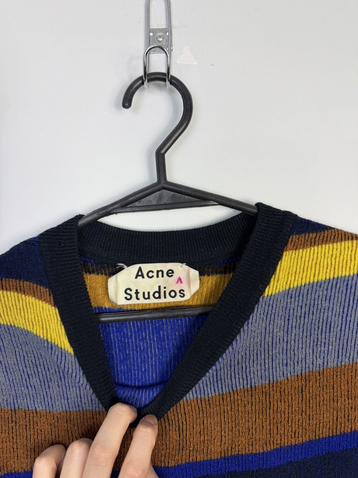 Acne Studios Beautiful Women's Sweater by Acne Studios with Large Stripes Size S / US 4 / IT 40 - 6 Thumbnail