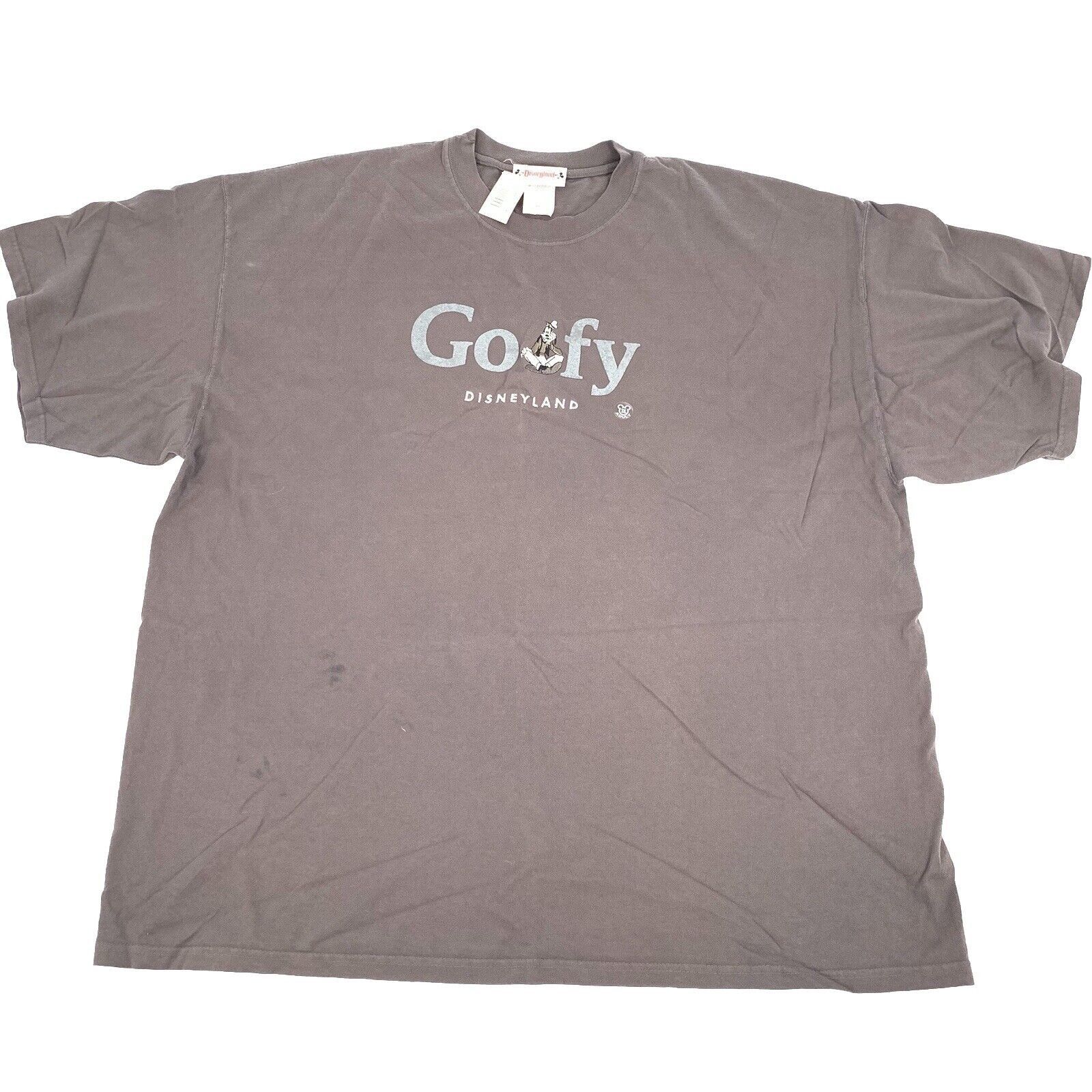 Disney Vintage Y2K Deadstock Disneyland Goofy T-Shirt Size XXL Gray Size US XXL / EU 58 / 5 - 1 Thumbnail