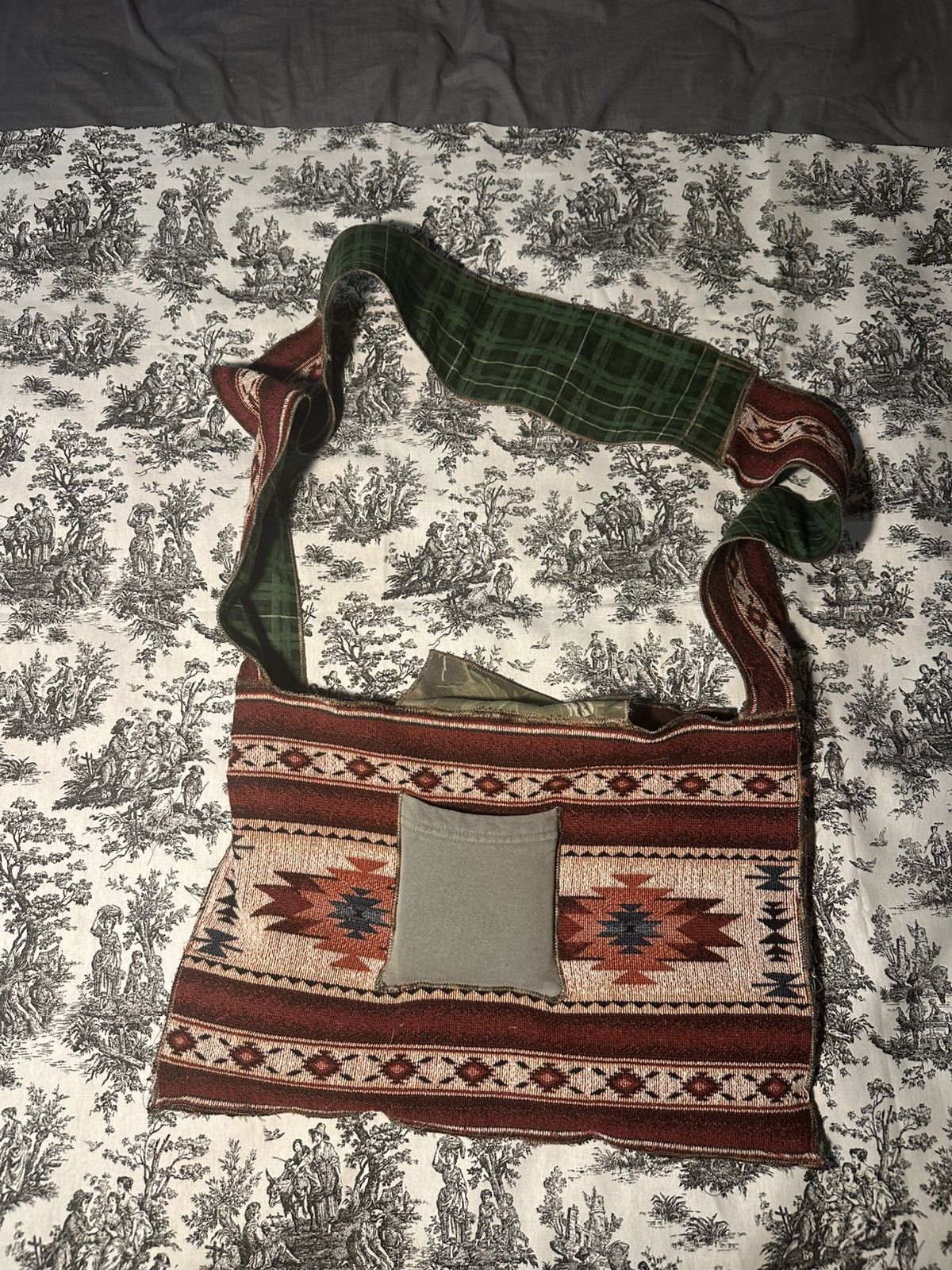 Handmade hand made bag made from familiar materials Size ONE SIZE - 4 Thumbnail