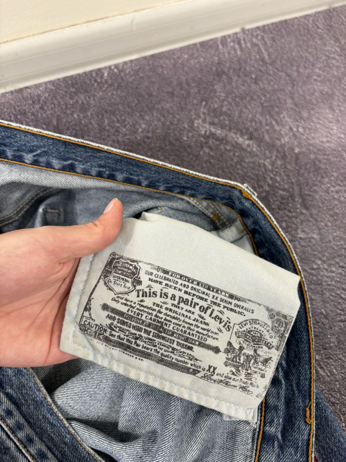 Levi's Vintage Levi’s 501 Akira 1/1 Handmade Custom Denim Jeans Size US 36 / EU 52 - 11 Thumbnail