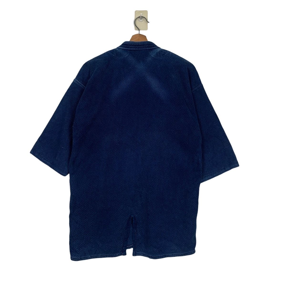 Vintage Indigo Sashiko Thick Weave Kimono Hanten Jacket #3566-C163 Size US M / EU 48-50 / 2 - 8 Thumbnail